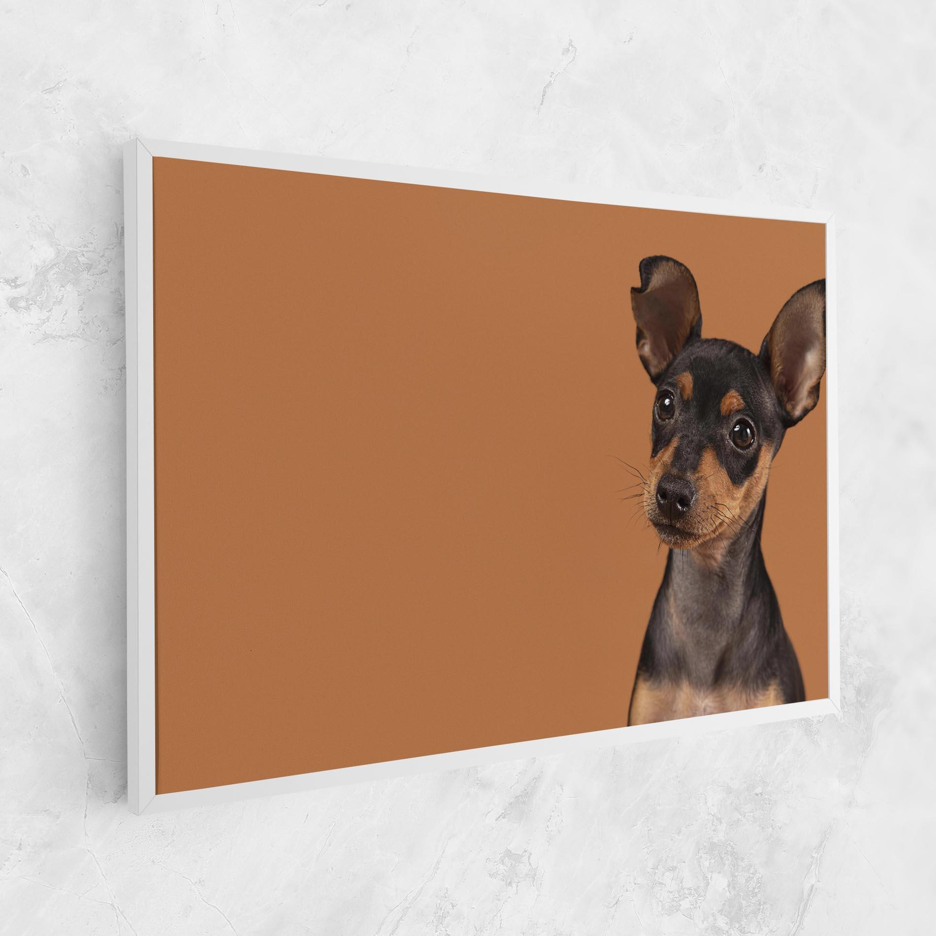 Obraz na Płótnie Cute Dog Portrait mockup 1