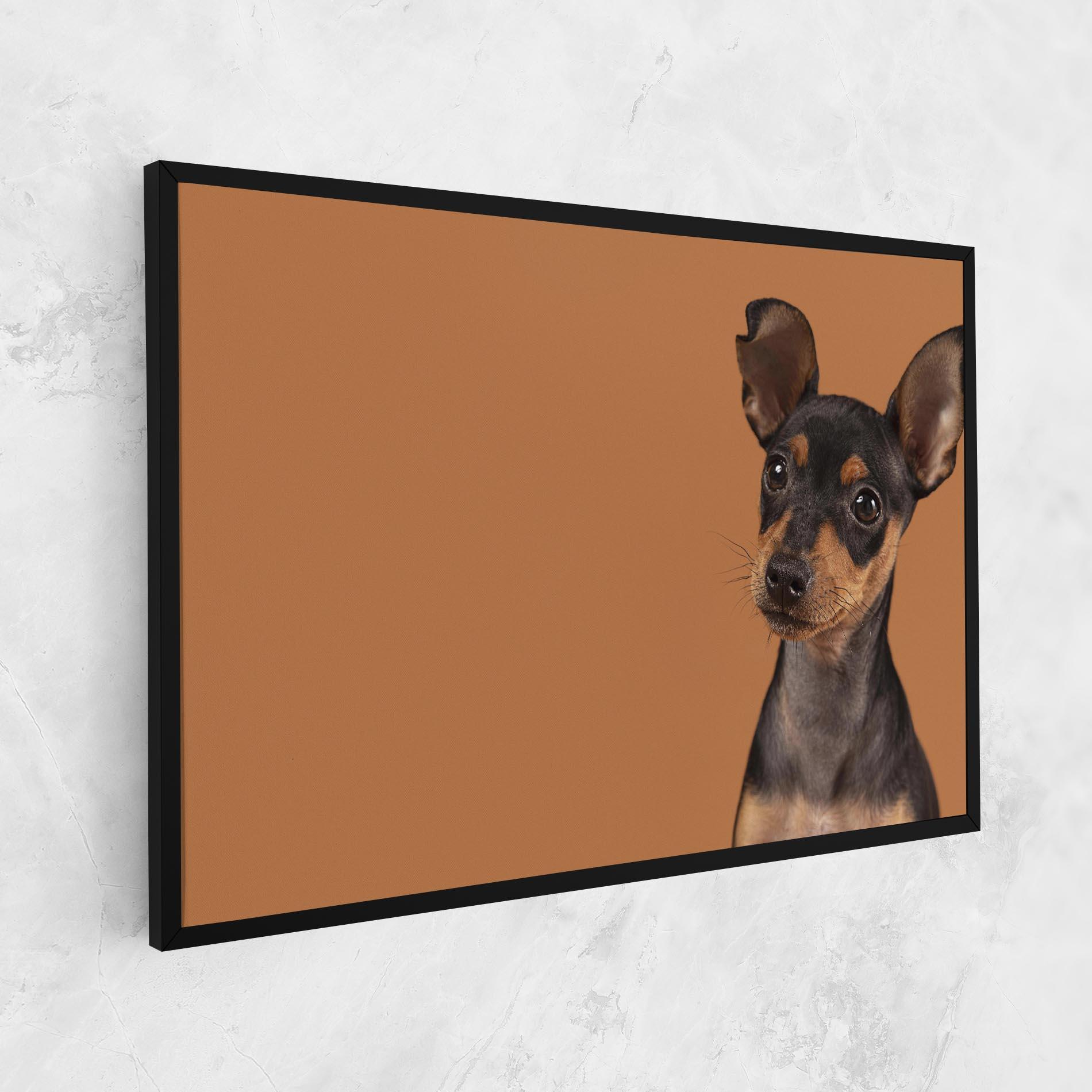 Obraz na Płótnie Cute Dog Portrait mockup 1