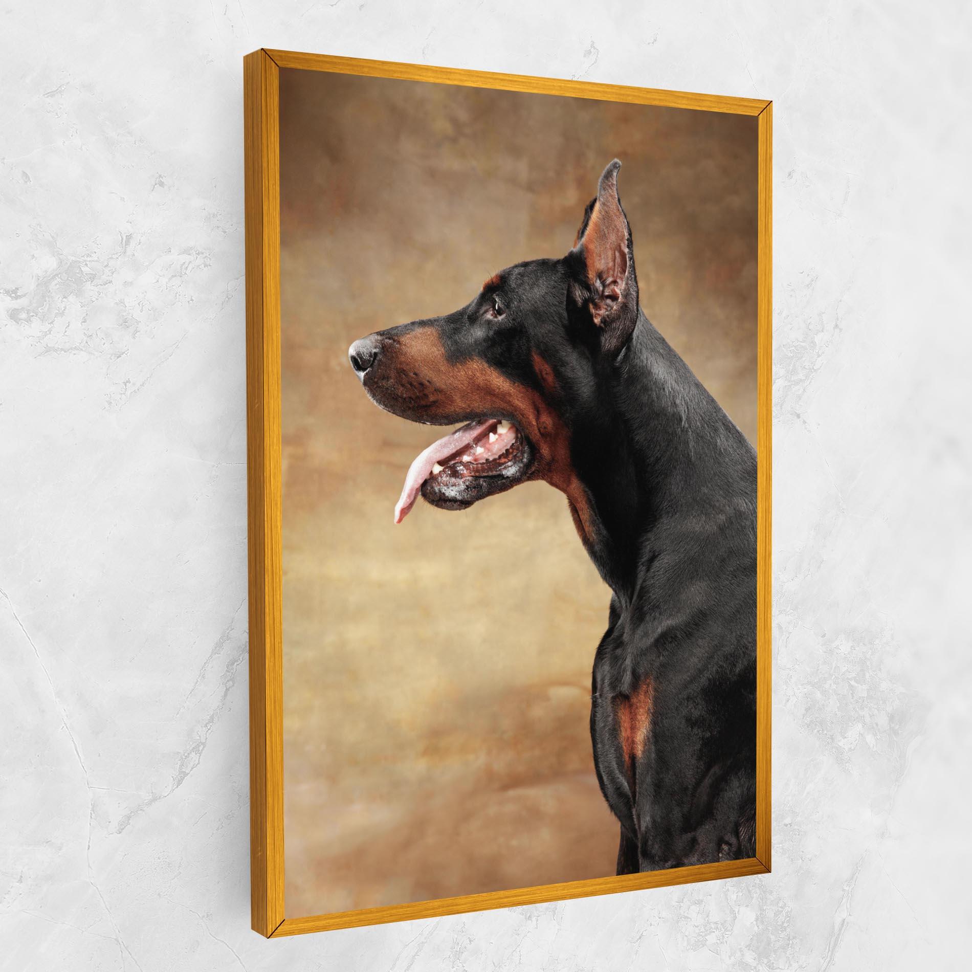 Obraz na Płótnie Doberman Pinscher mockup 1