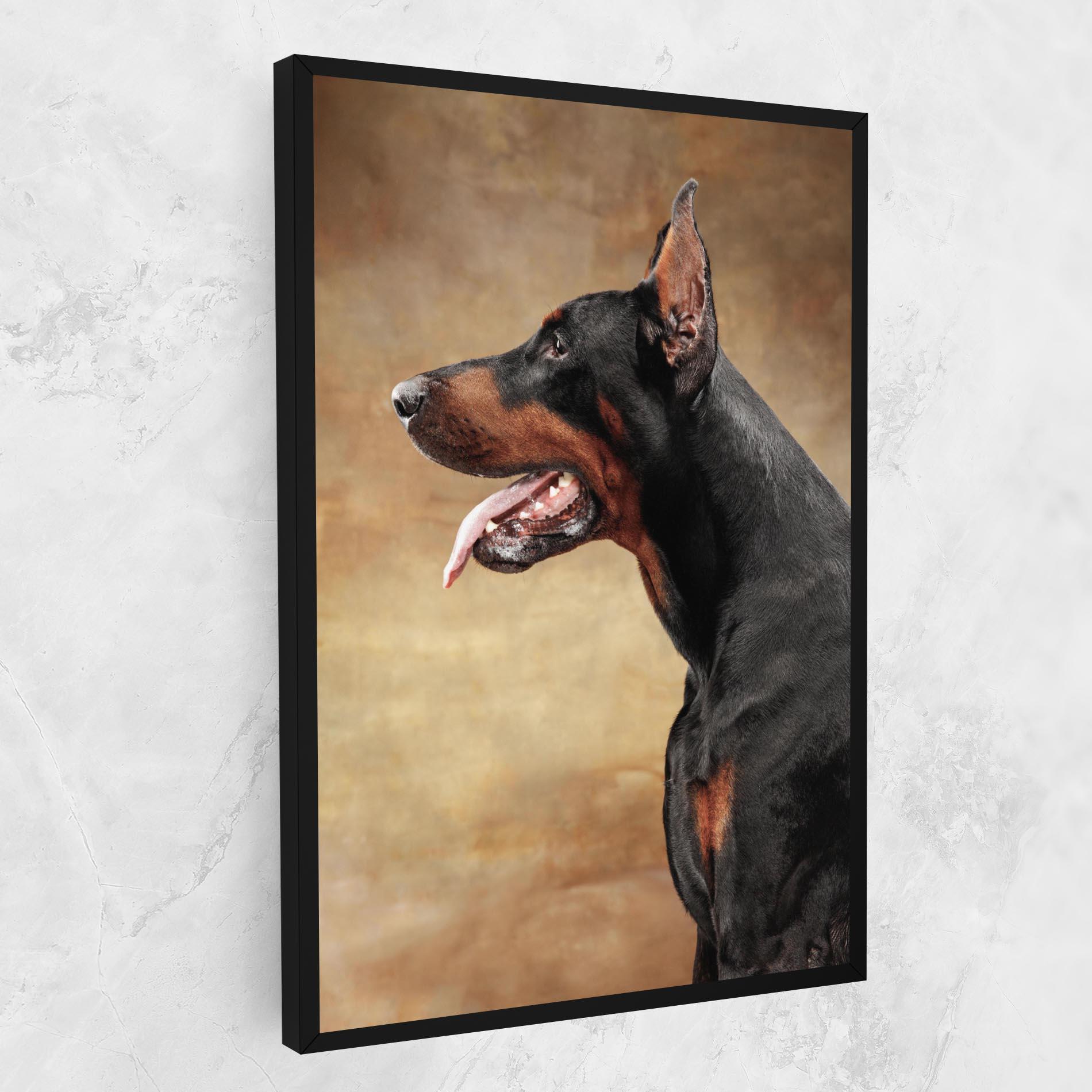 Obraz na Płótnie Doberman Pinscher mockup 1