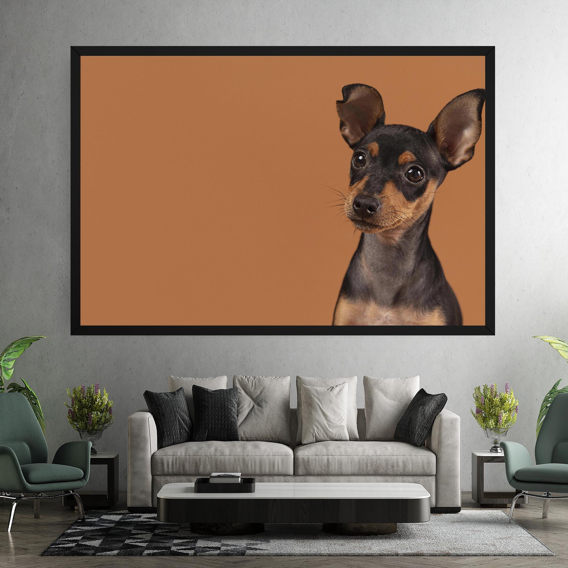 Obraz na Płótnie Cute Dog Portrait mockup 7