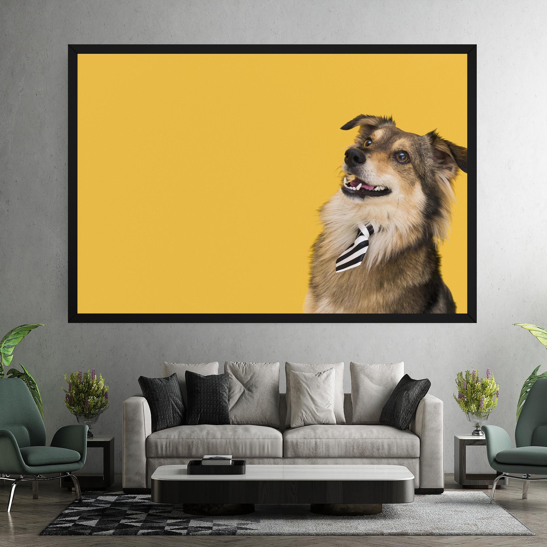 Obraz na Płótnie Cute Smiling Dog mockup 7