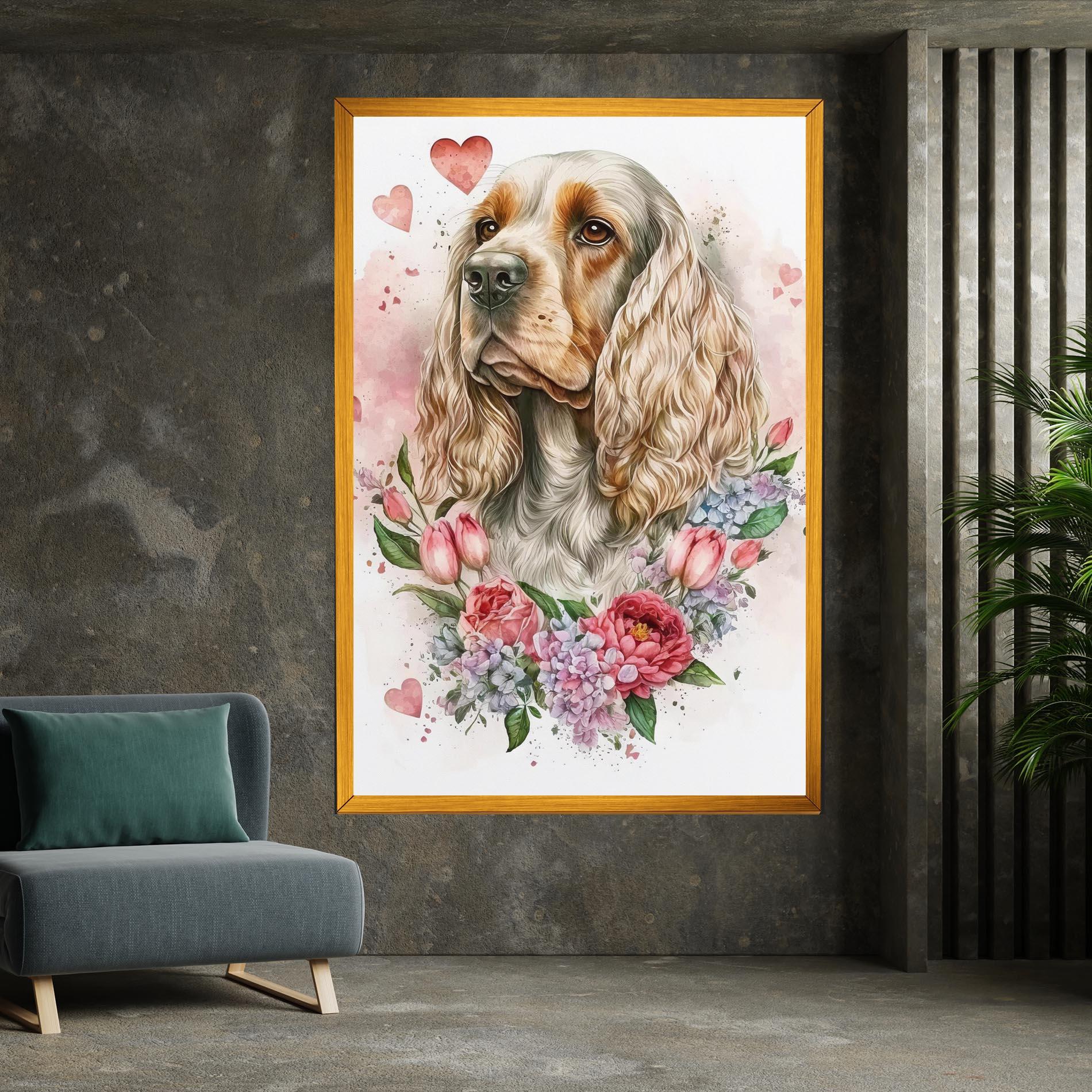 Obraz na Płótnie Cute Little Cocker mockup 7