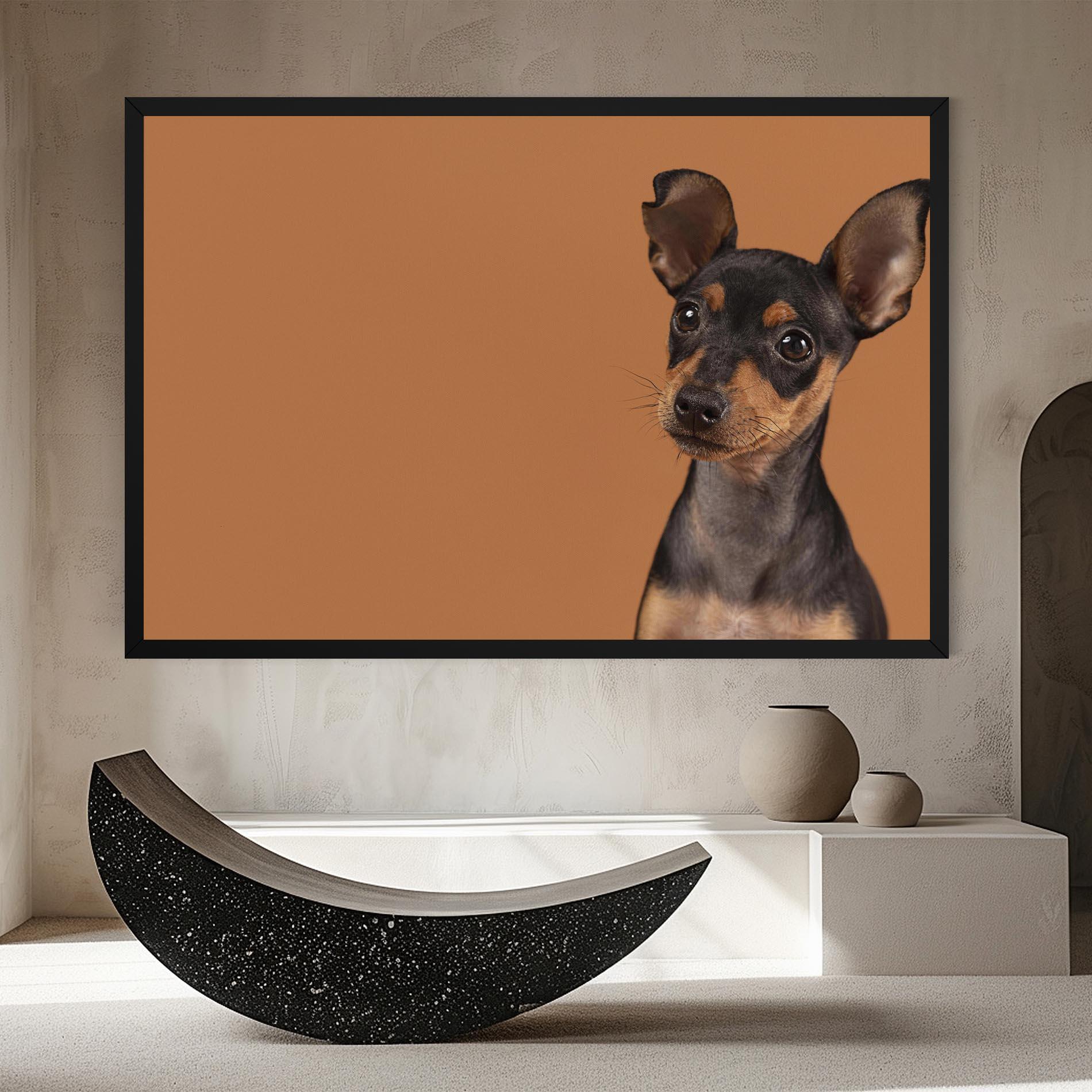Obraz na Płótnie Cute Dog Portrait mockup 8