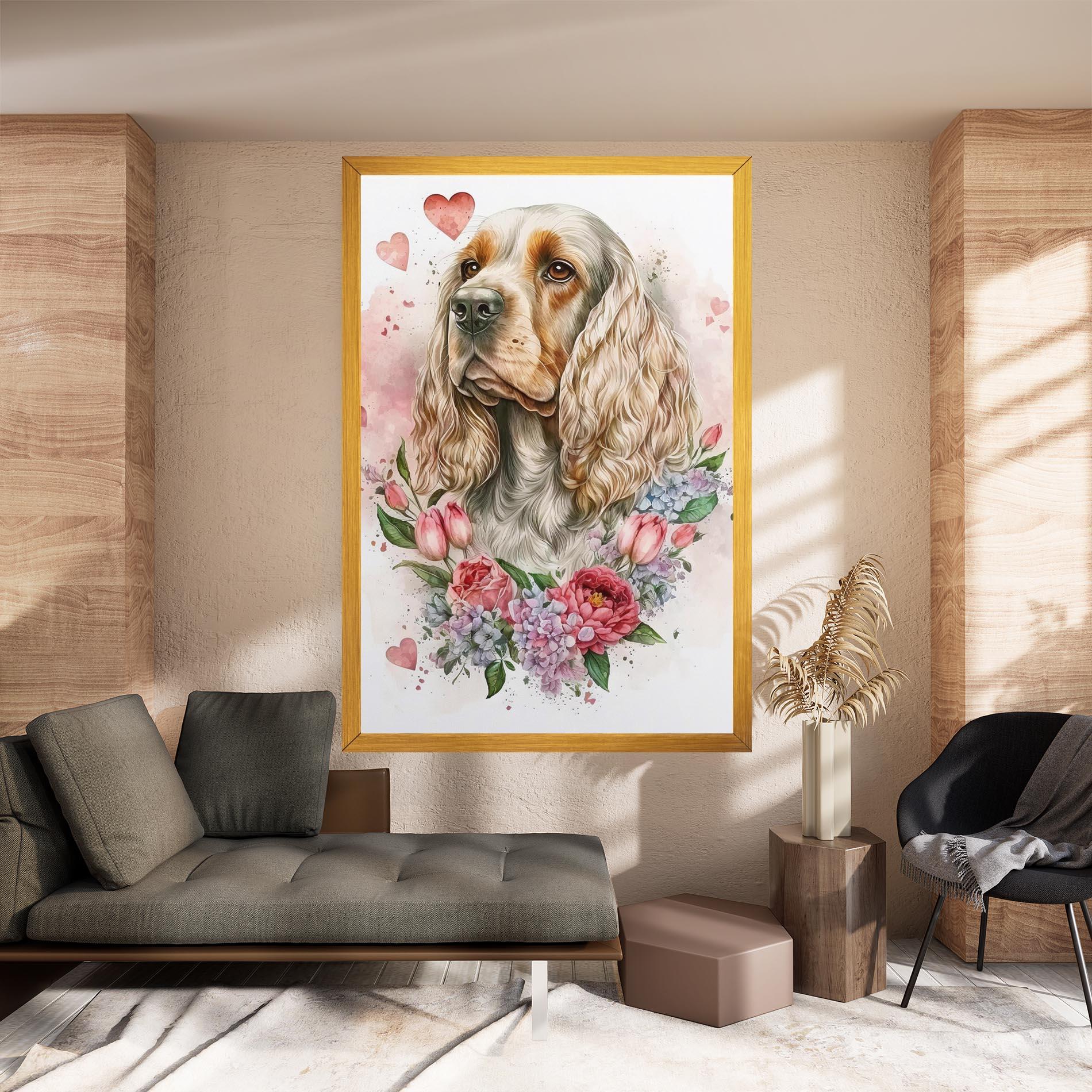 Obraz na Płótnie Cute Little Cocker mockup 8