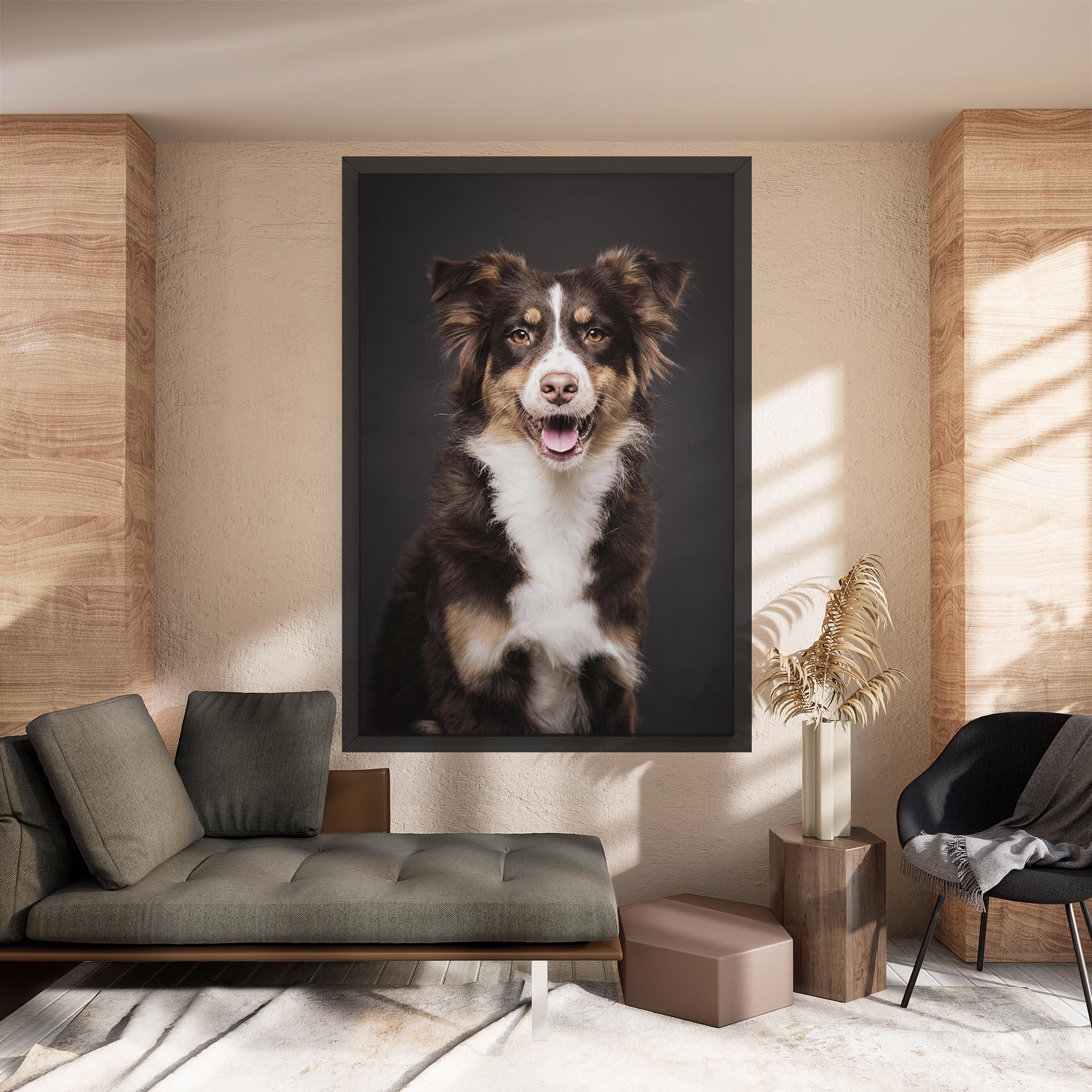 Obraz na Płótnie Cute Dog Sitting mockup 8