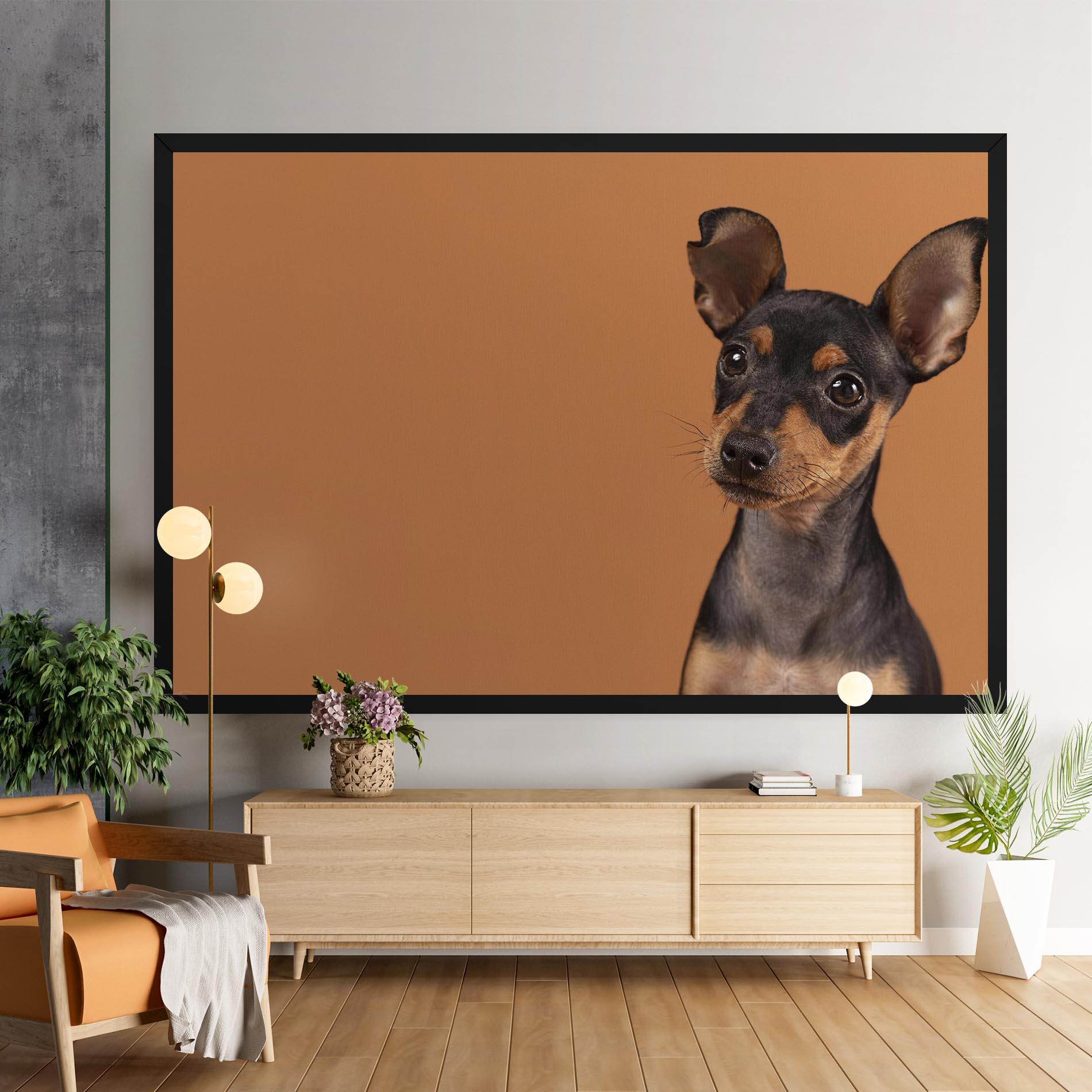 Obraz na Płótnie Cute Dog Portrait mockup 9