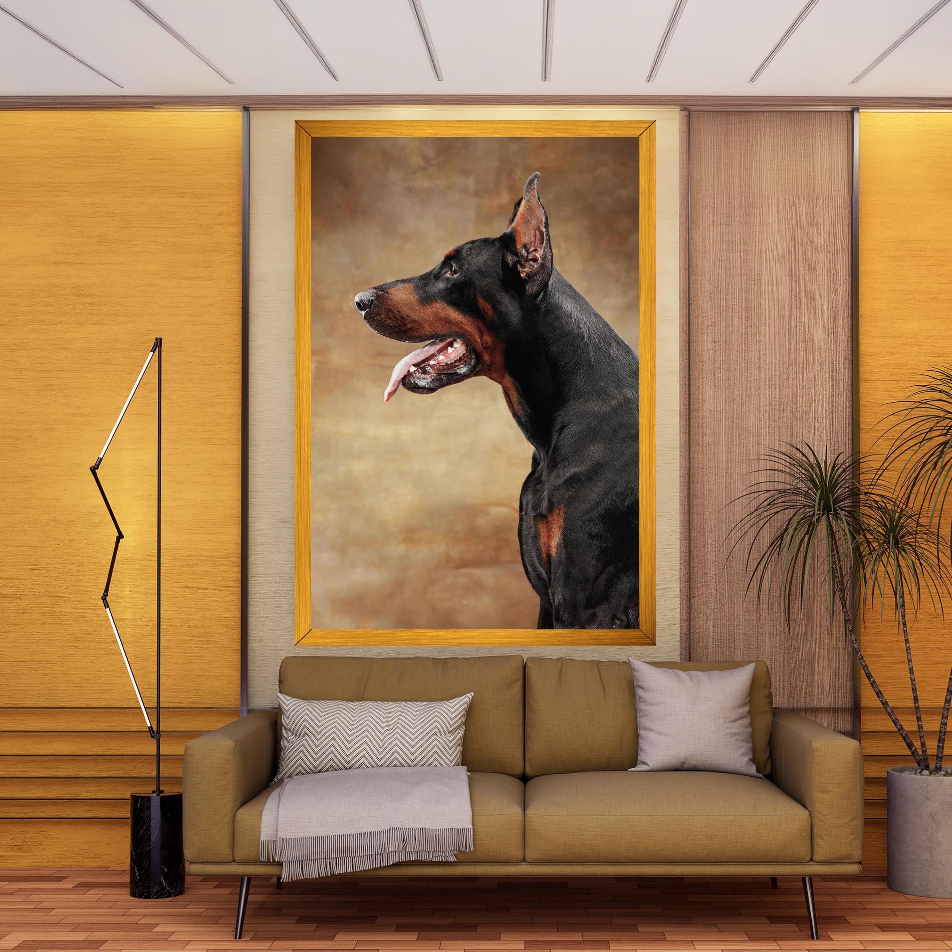 Obraz na Płótnie Doberman Pinscher mockup 9