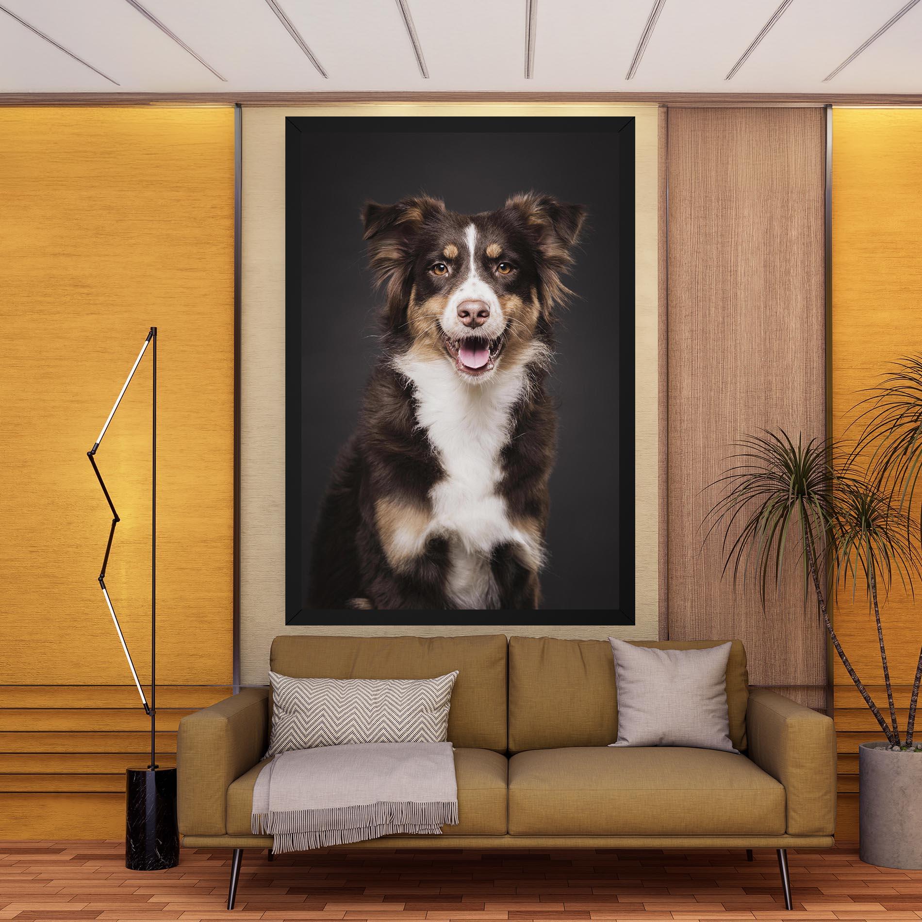 Obraz na Płótnie Cute Dog Sitting mockup 9