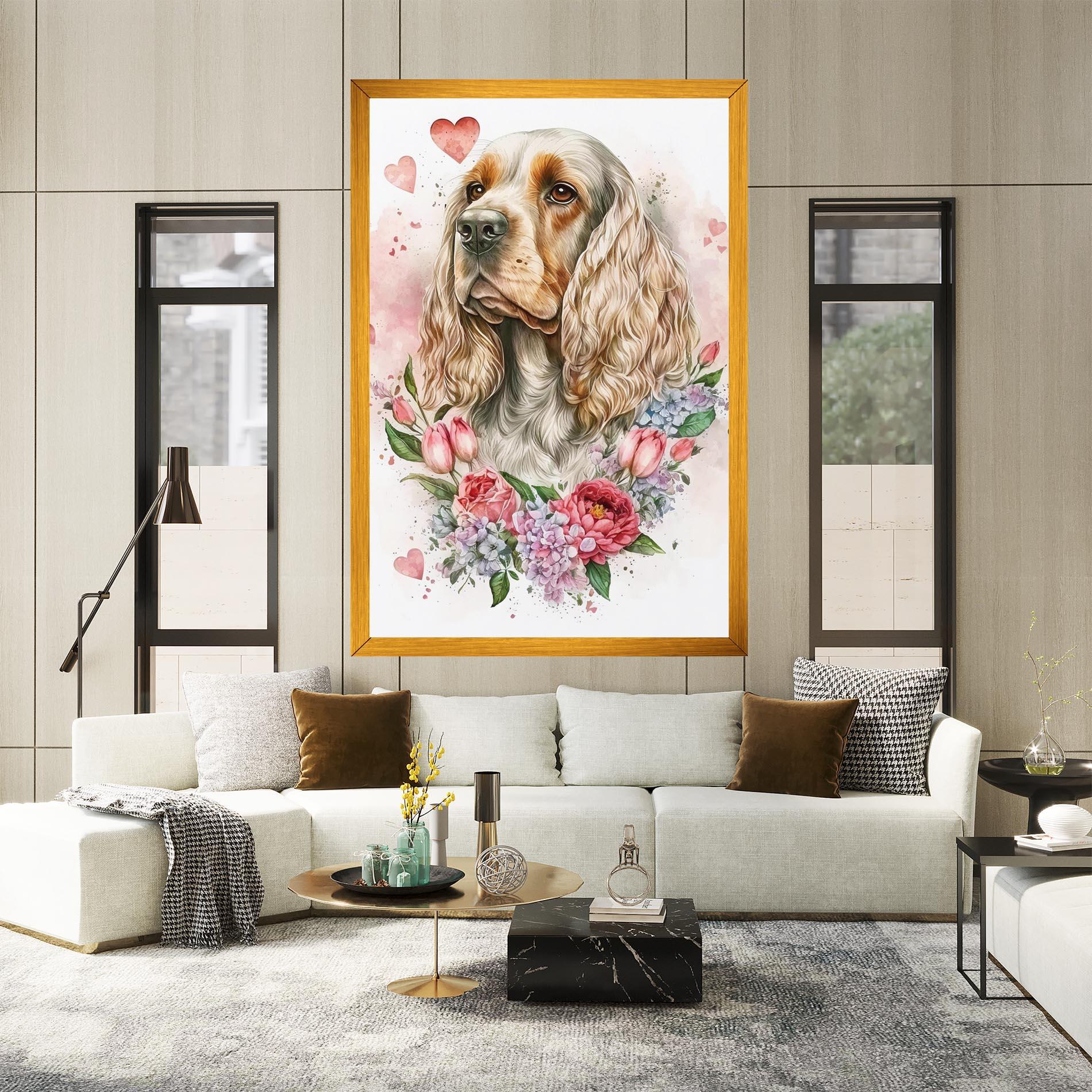 Obraz na Płótnie Cute Little Cocker mockup 2