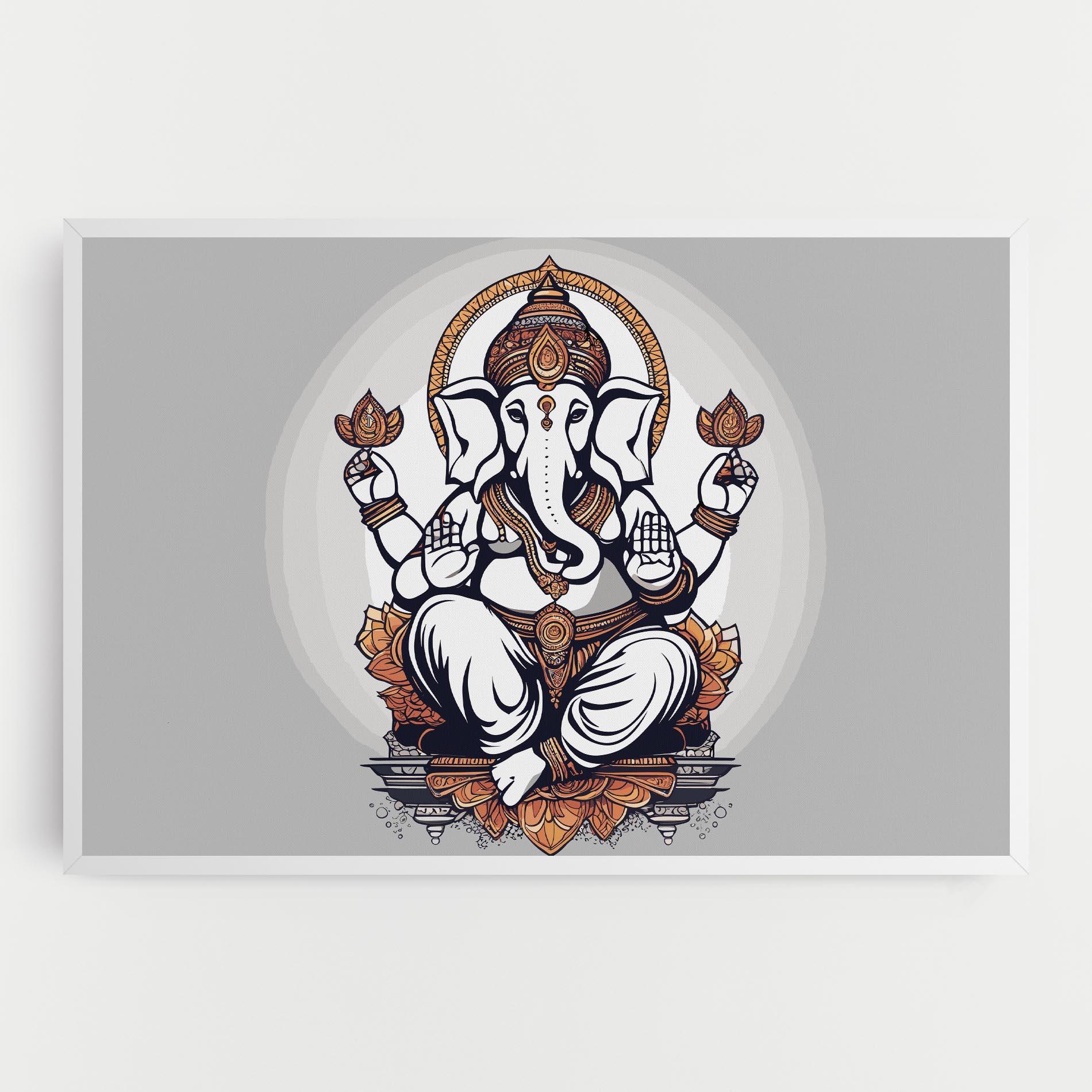Obraz na Płótnie Chaturthi Greys mockup 0