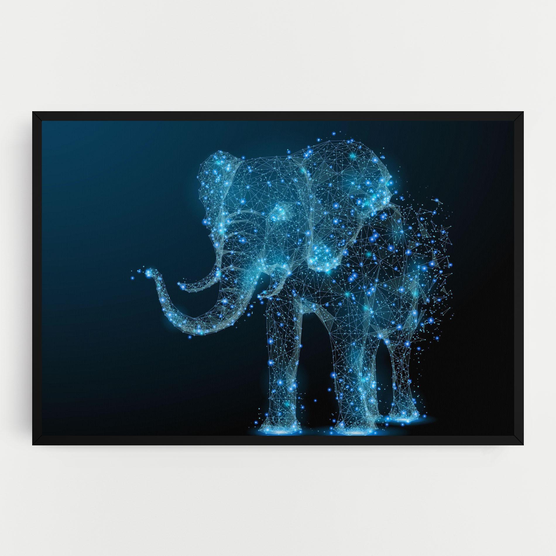 Obraz na Płótnie Digital Elephant mockup 0