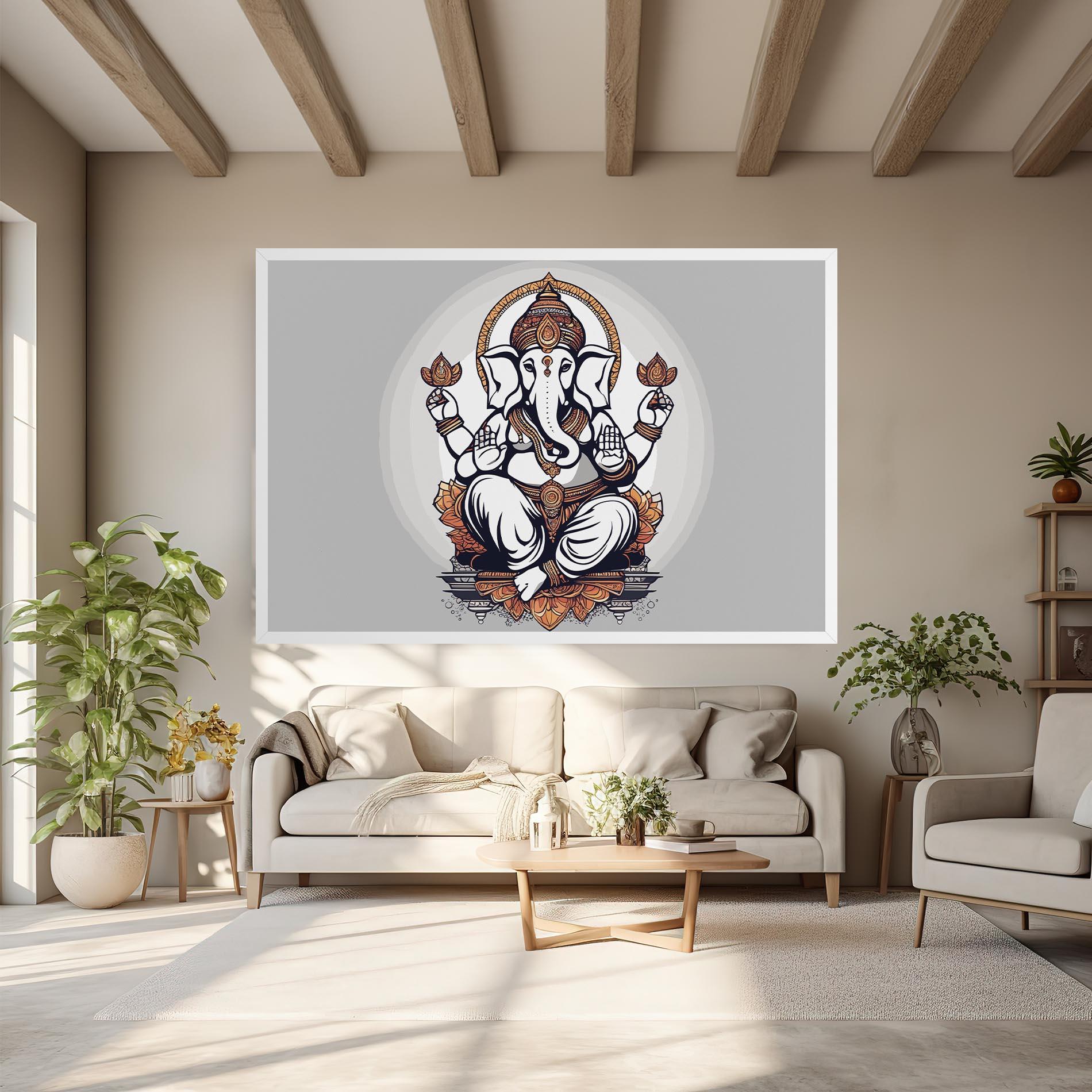 Obraz na Płótnie Chaturthi Greys mockup 6