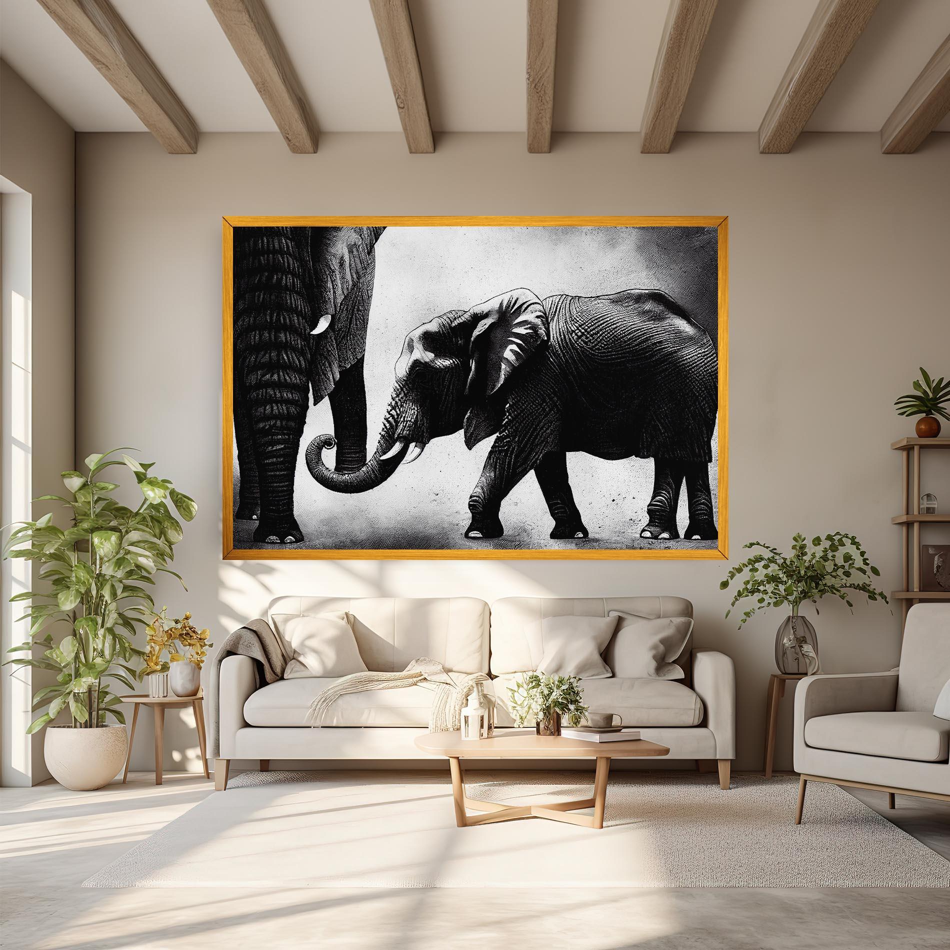 Obraz na Płótnie Baby Elephant mockup 6