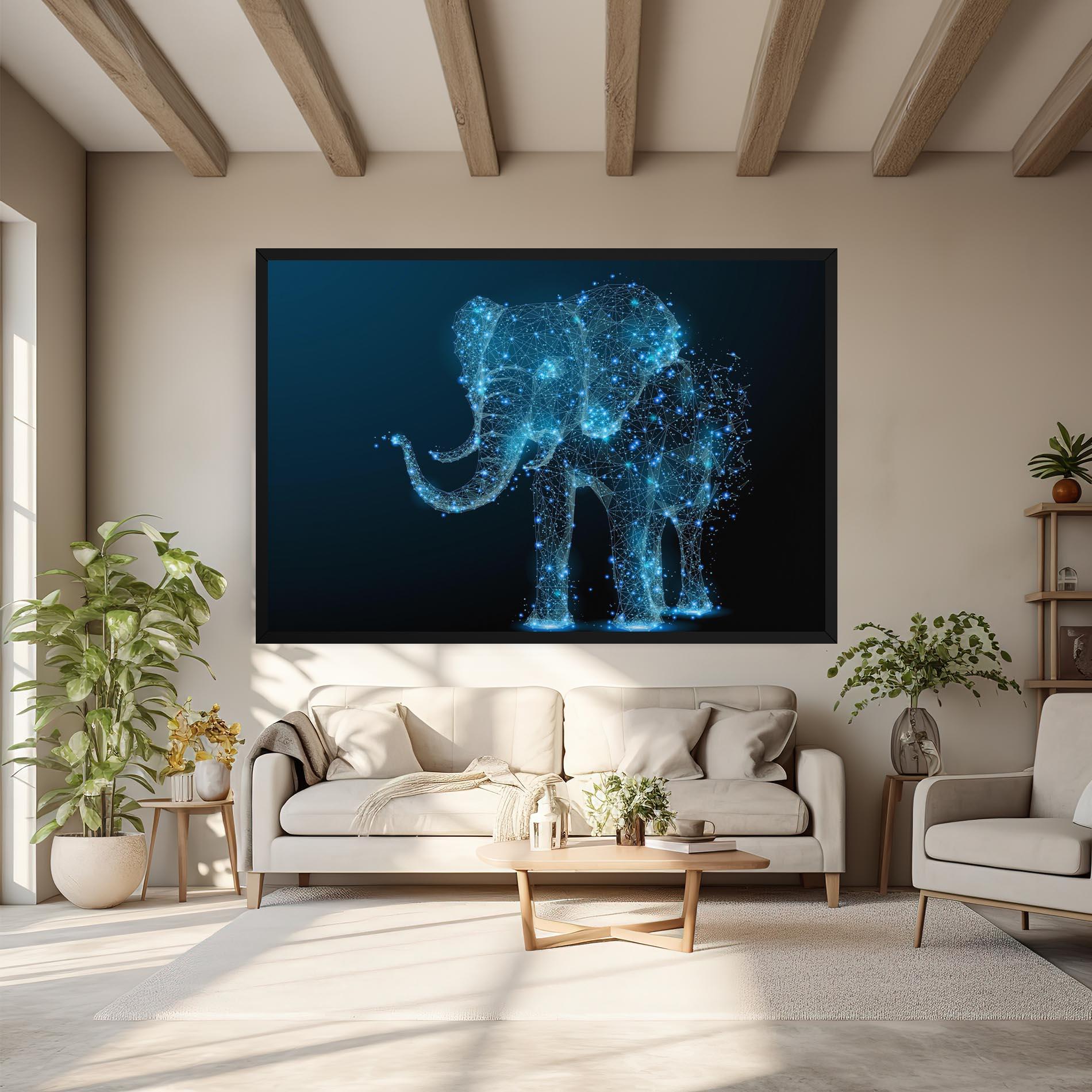 Obraz na Płótnie Digital Elephant mockup 6