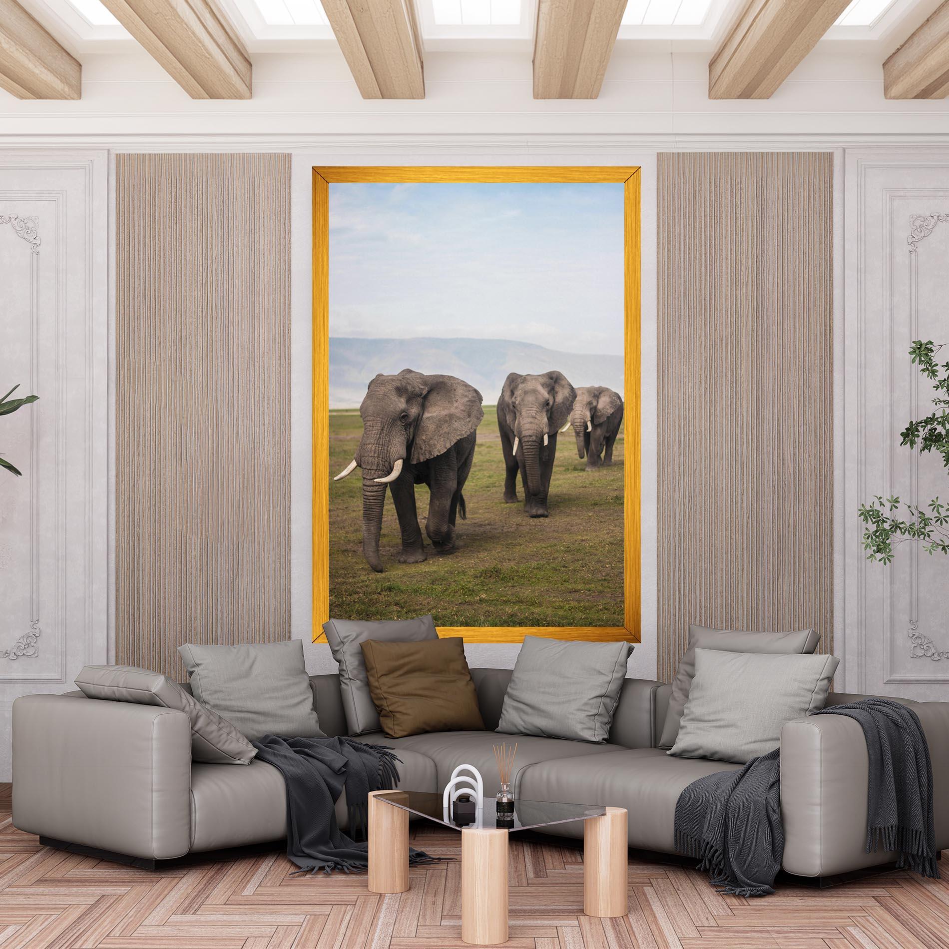 Obraz na Płótnie Elephant Landscape mockup 6
