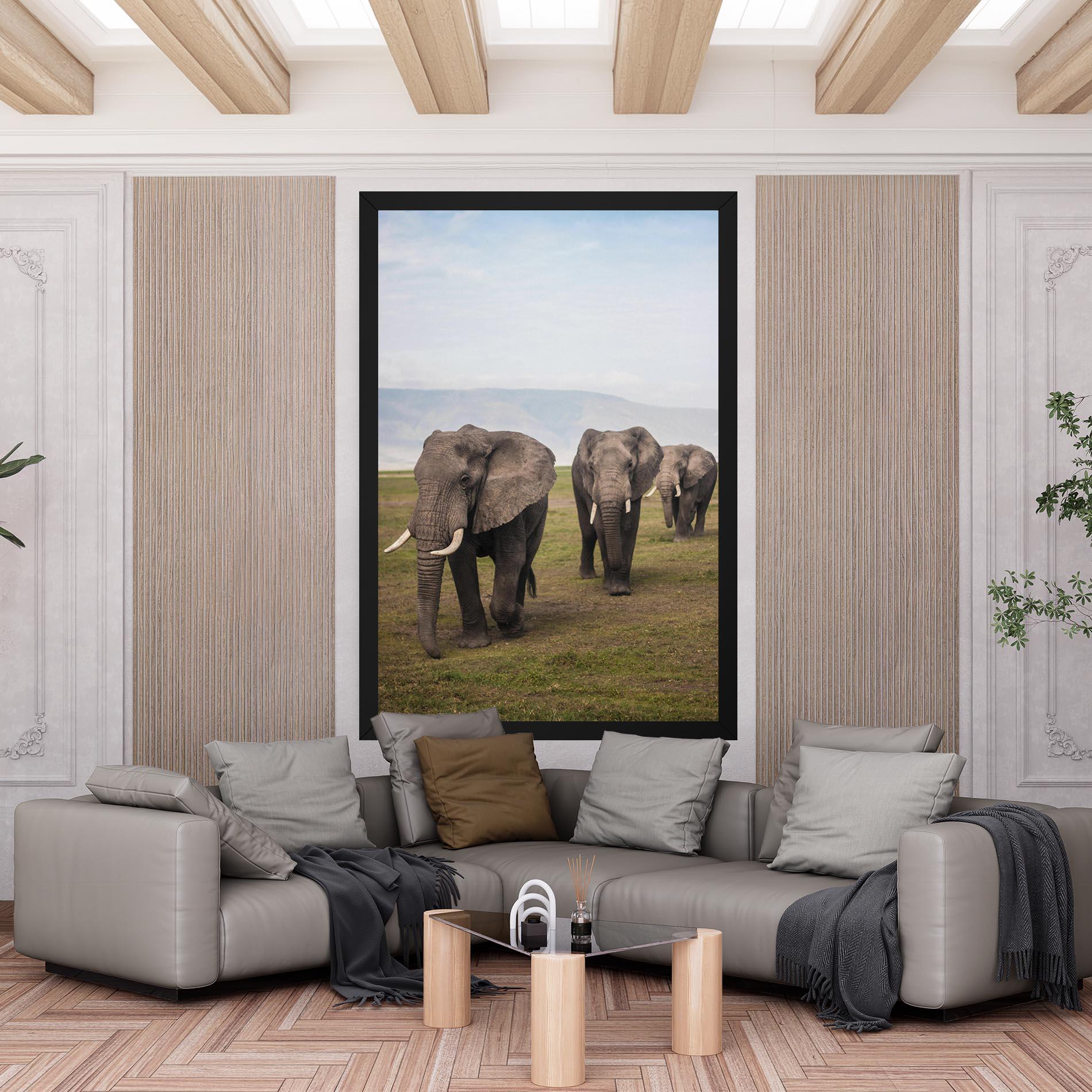 Obraz na Płótnie Elephant Landscape mockup 6