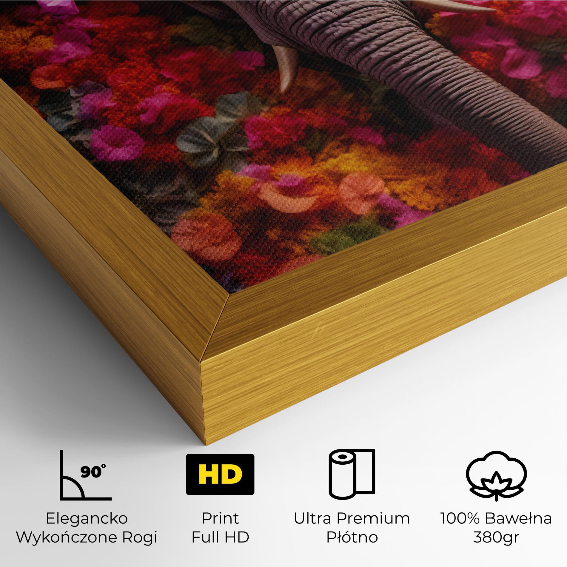 Obraz na Płótnie Flower Elephant mockup 4