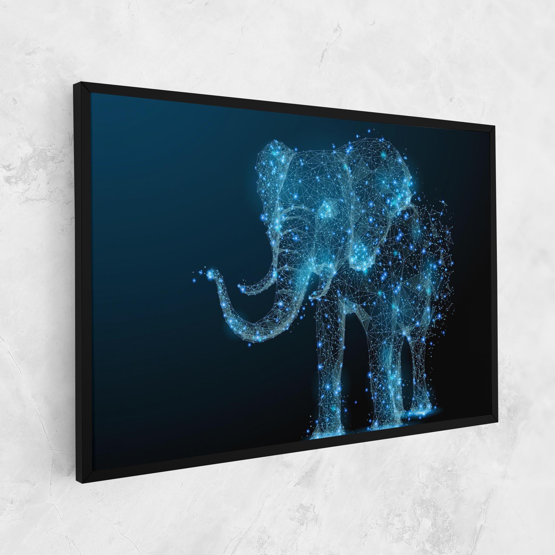 Obraz na Płótnie Digital Elephant mockup 1