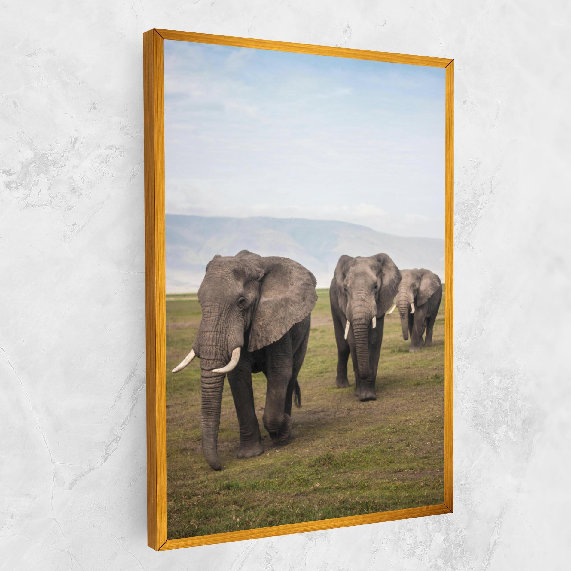 Obraz na Płótnie Elephant Landscape mockup 1
