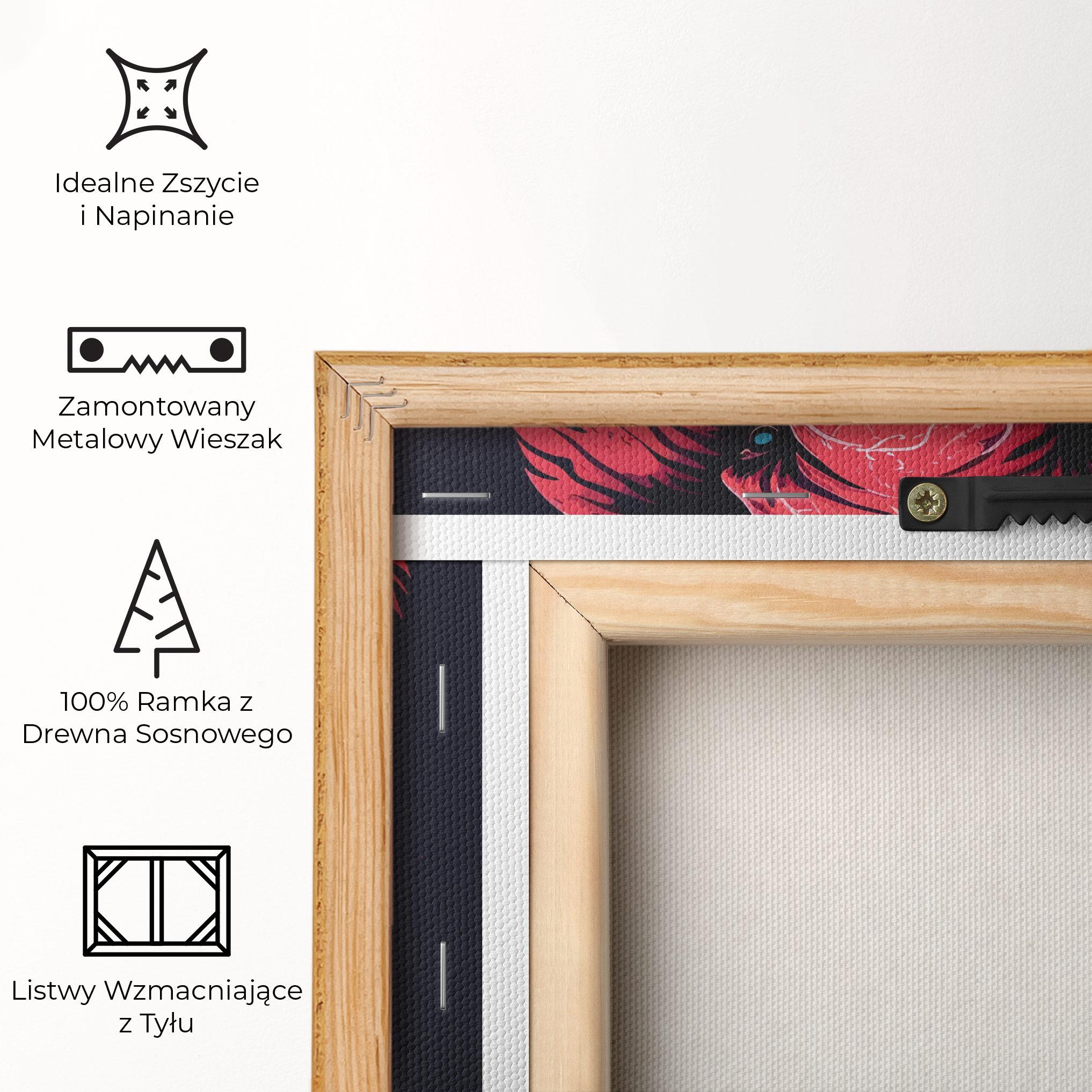 Obraz na Płótnie Blue Red Elephant mockup 5