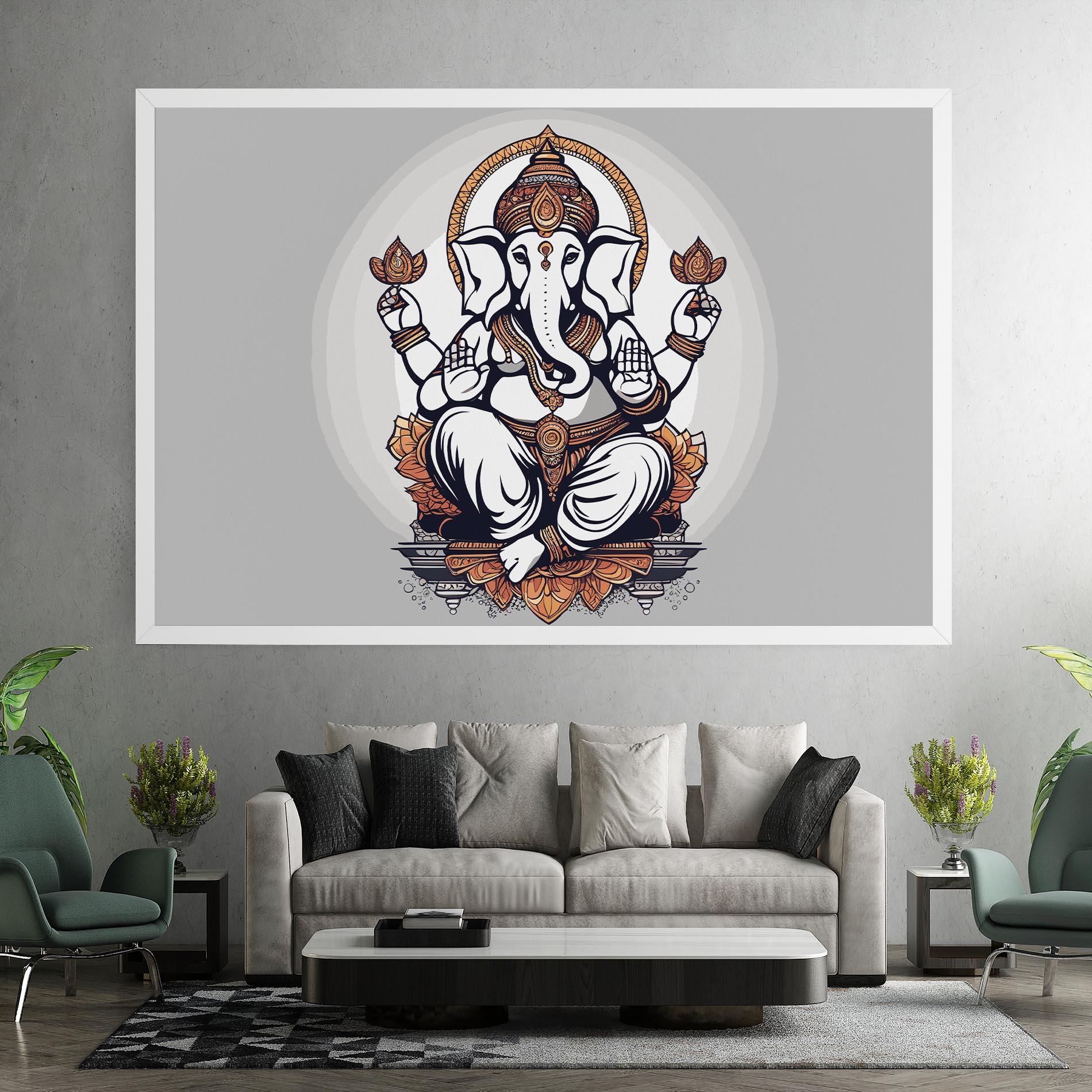 Obraz na Płótnie Chaturthi Greys mockup 7
