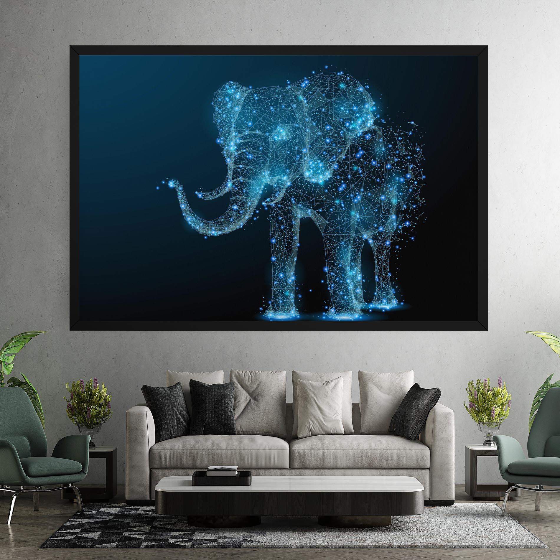 Obraz na Płótnie Digital Elephant mockup 7