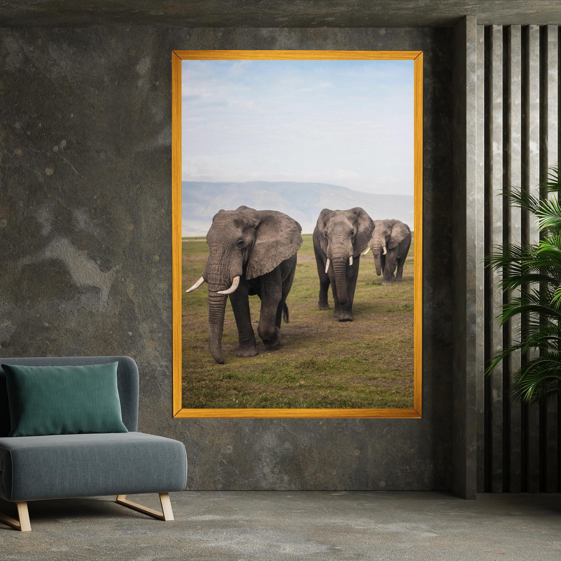 Obraz na Płótnie Elephant Landscape mockup 7