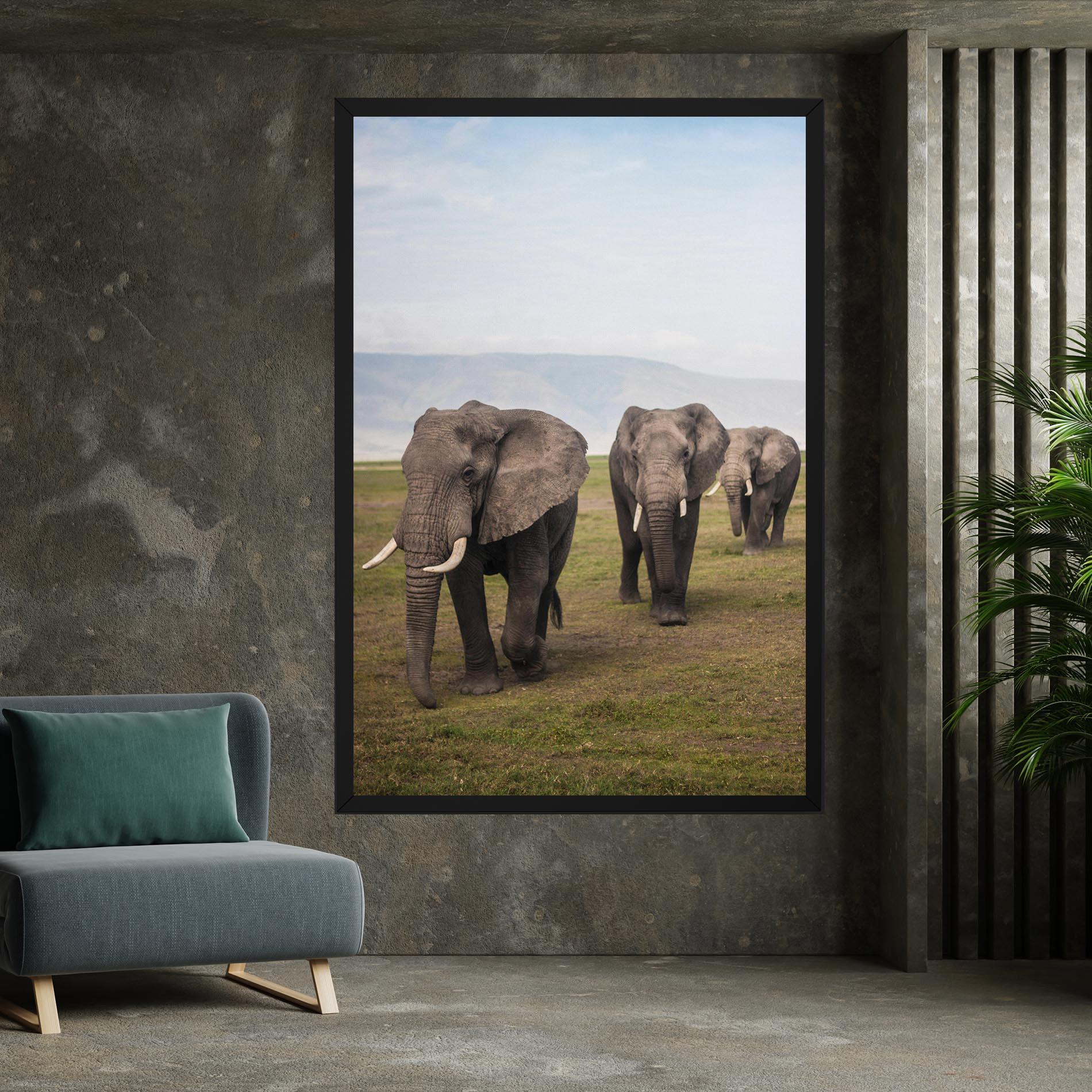 Obraz na Płótnie Elephant Landscape mockup 7
