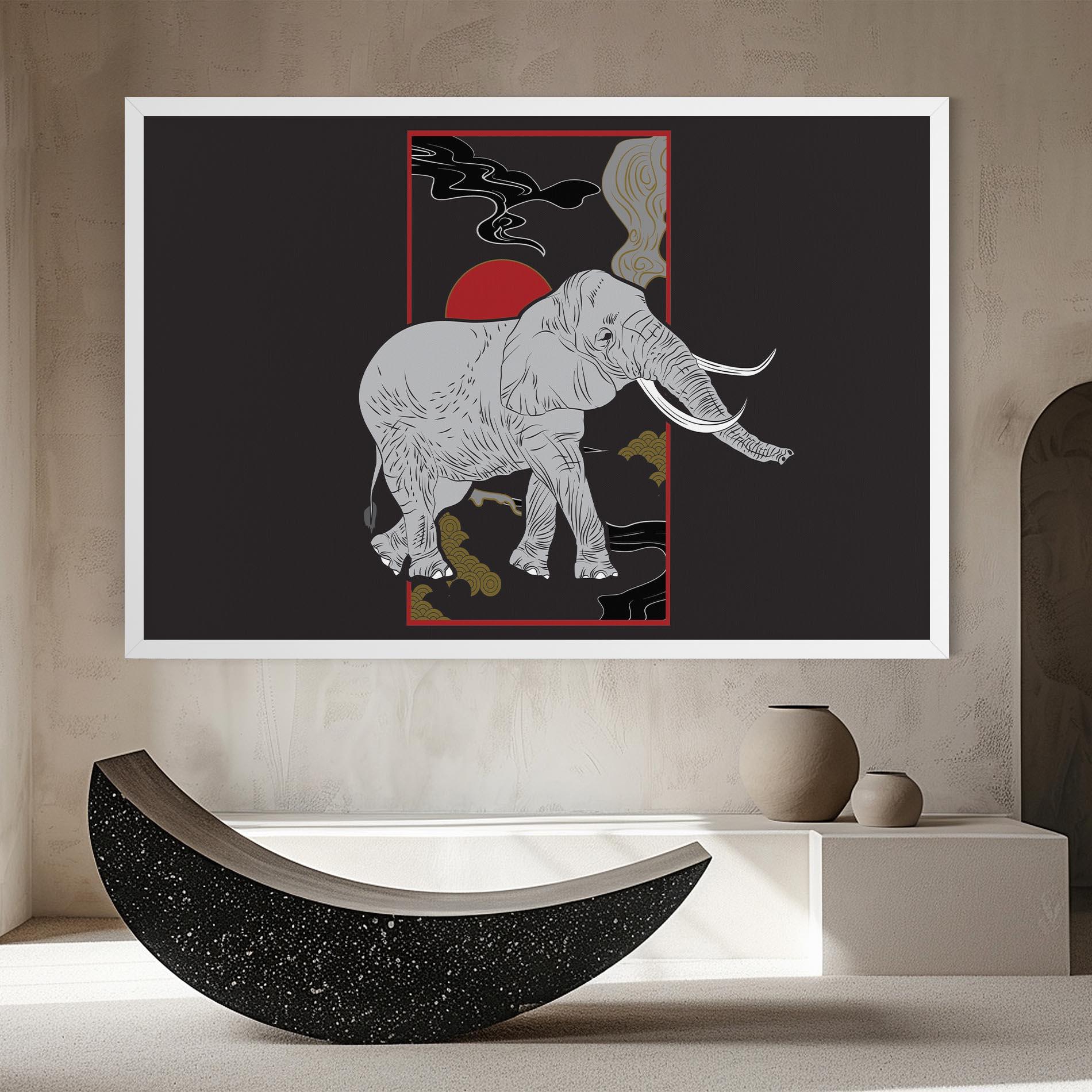 Obraz na Płótnie Elephant Asia mockup 8
