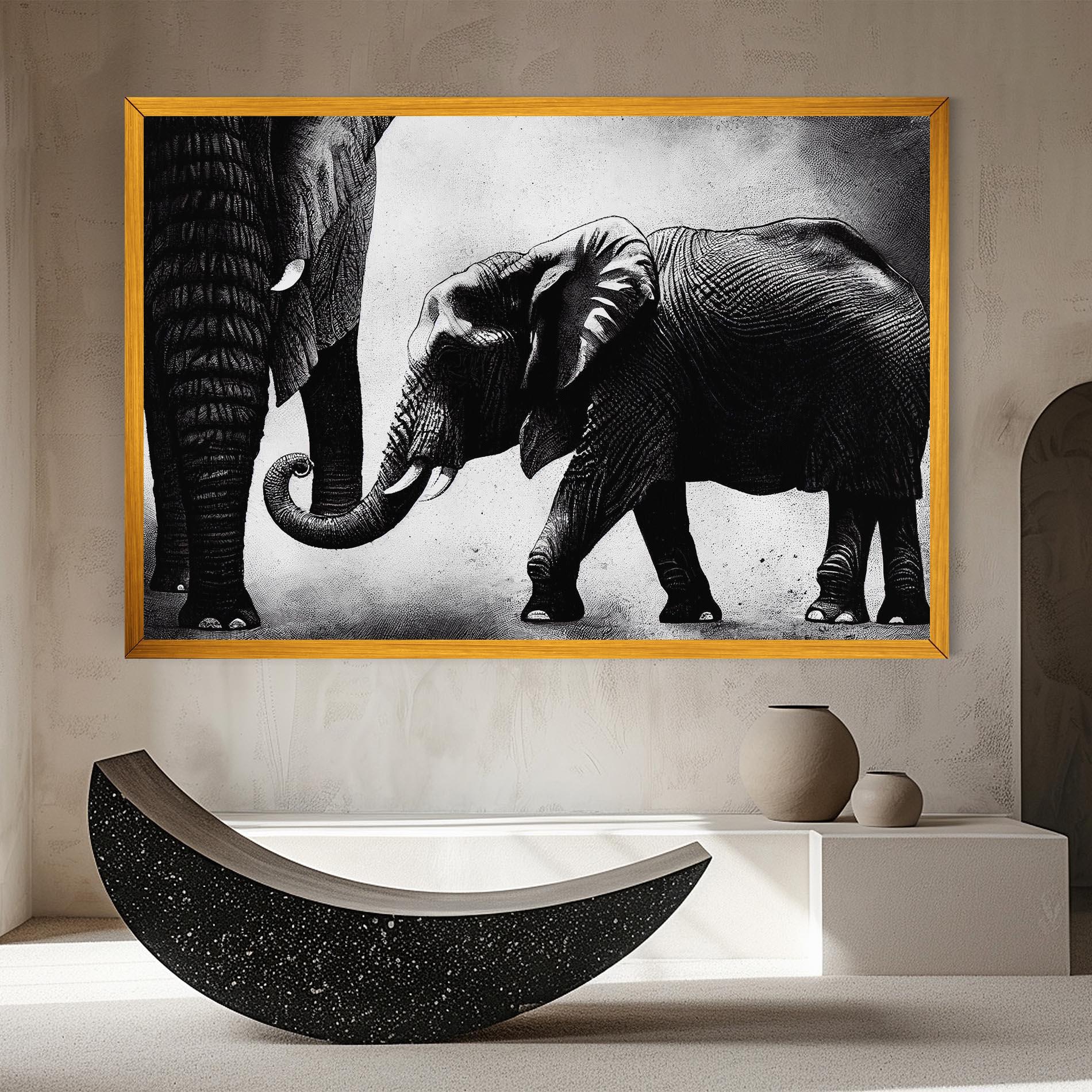 Obraz na Płótnie Baby Elephant mockup 8