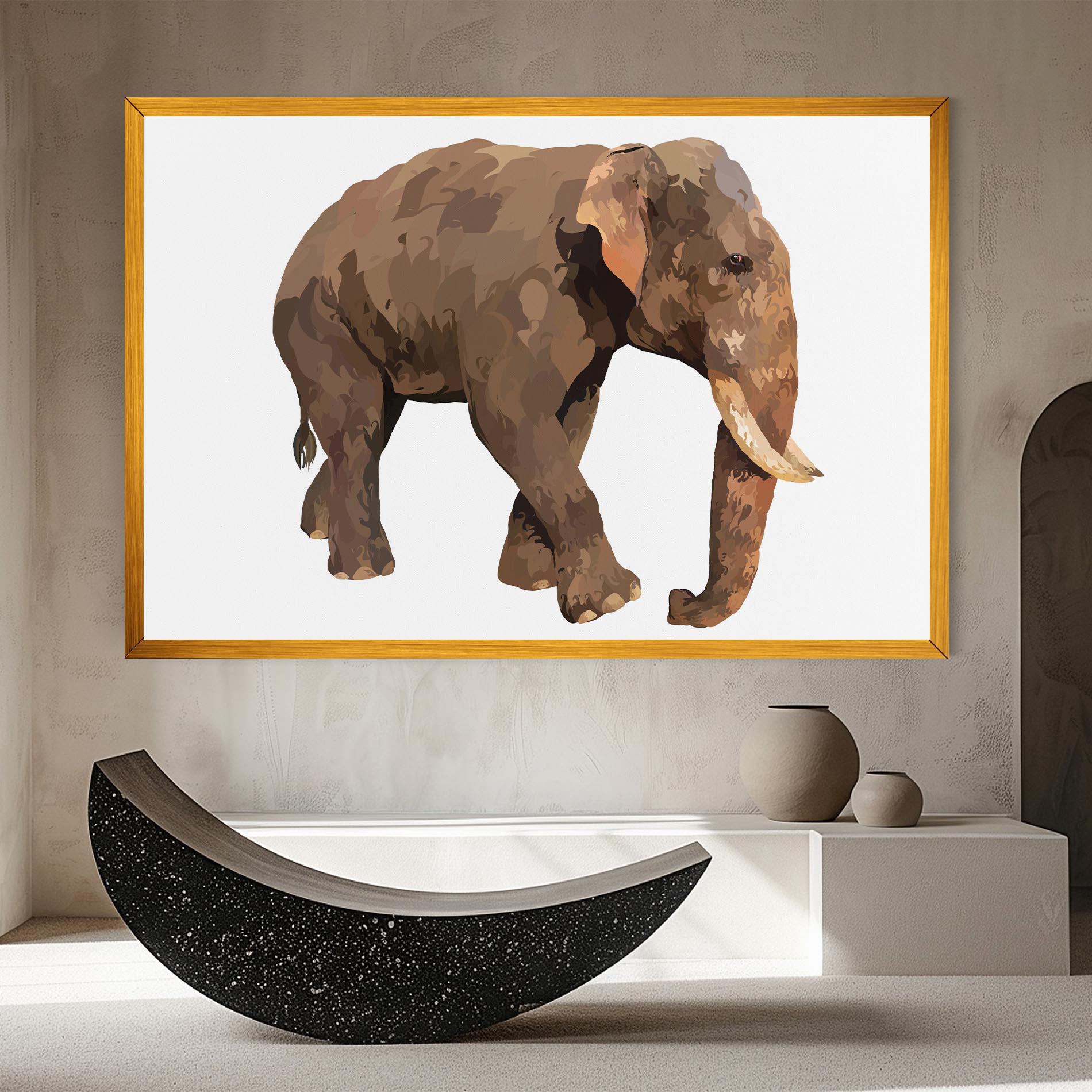 Obraz na Płótnie Brown Elephant mockup 8