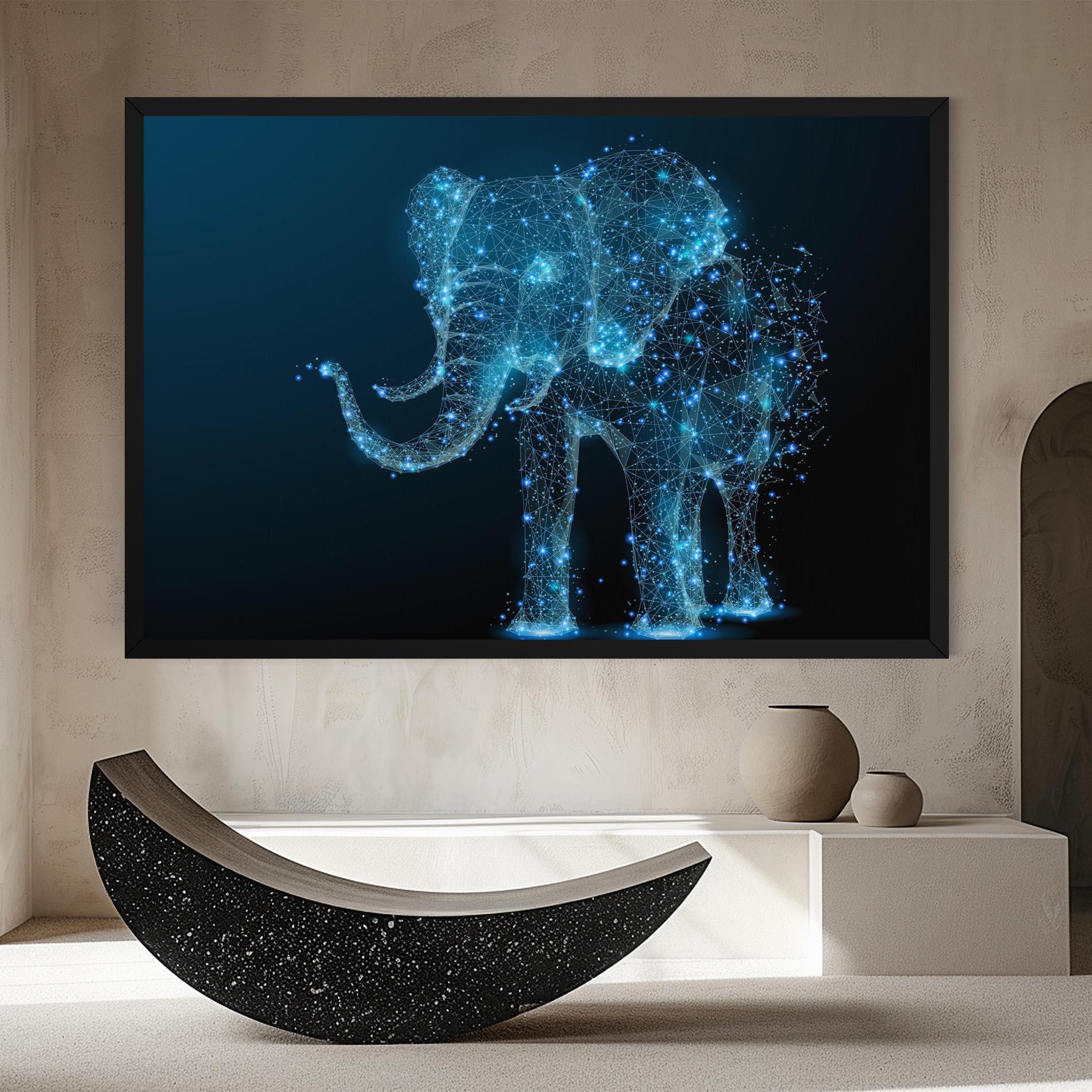 Obraz na Płótnie Digital Elephant mockup 8