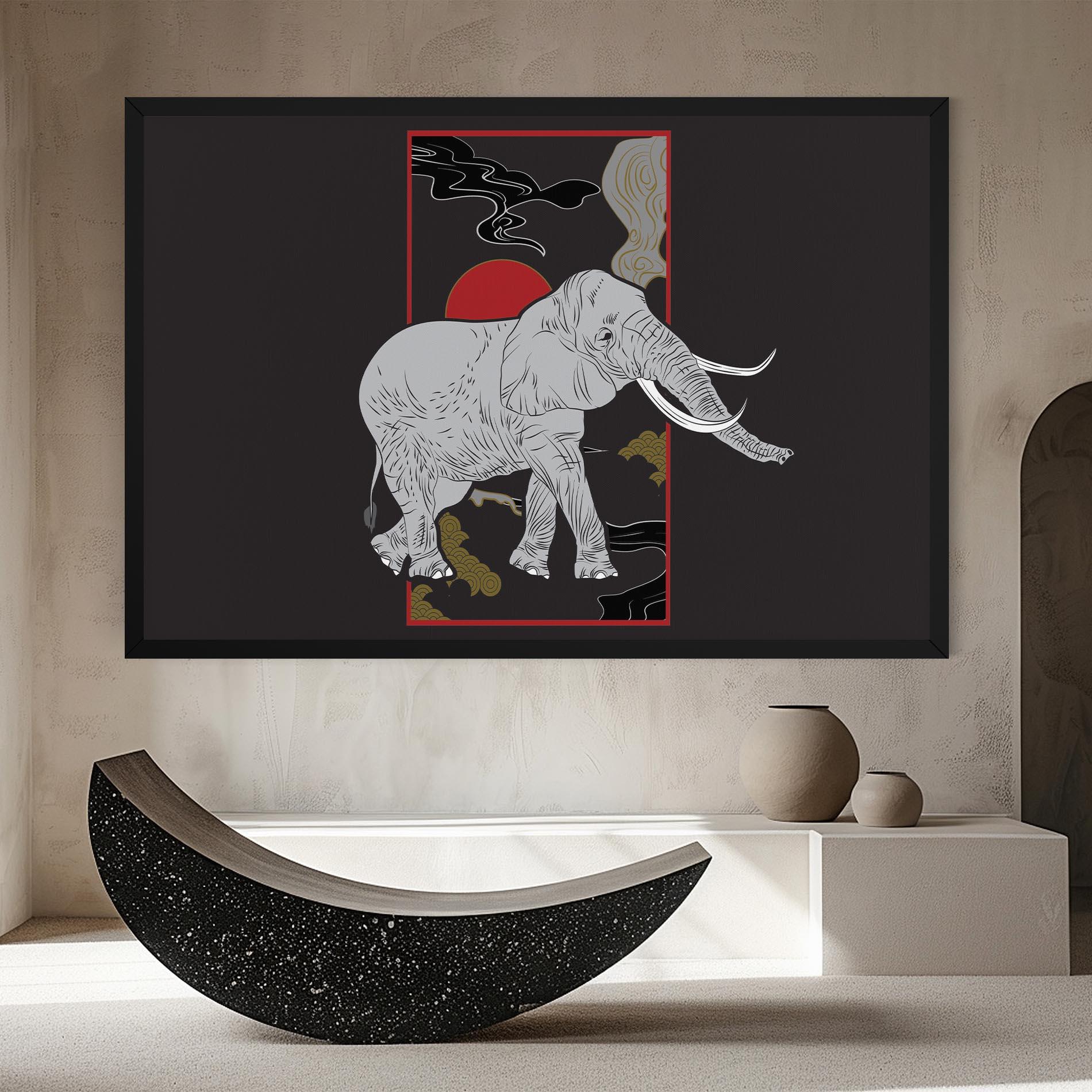 Obraz na Płótnie Elephant Asia mockup 8