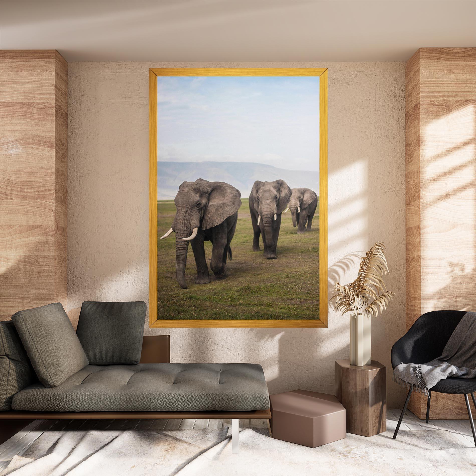Obraz na Płótnie Elephant Landscape mockup 8