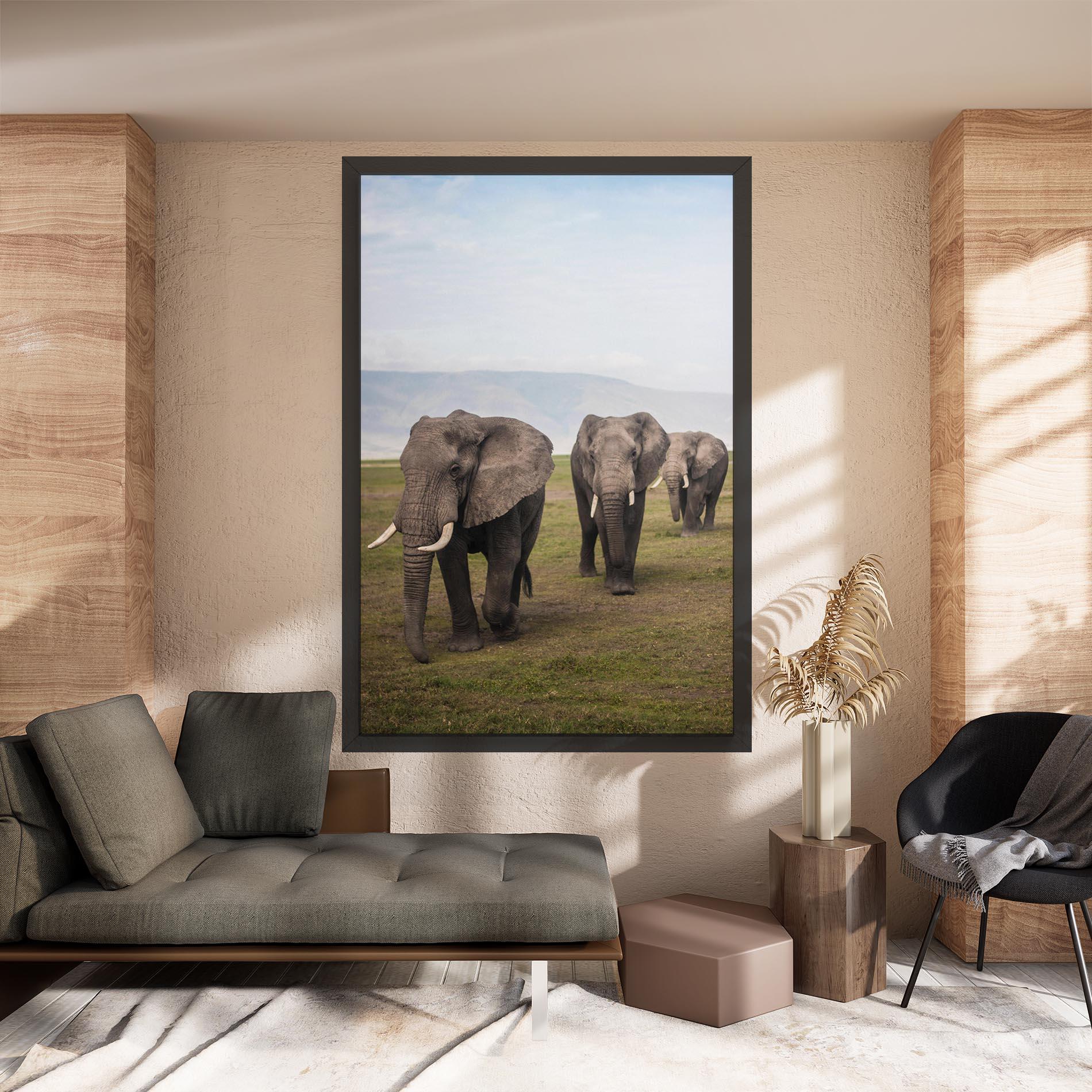 Obraz na Płótnie Elephant Landscape mockup 8