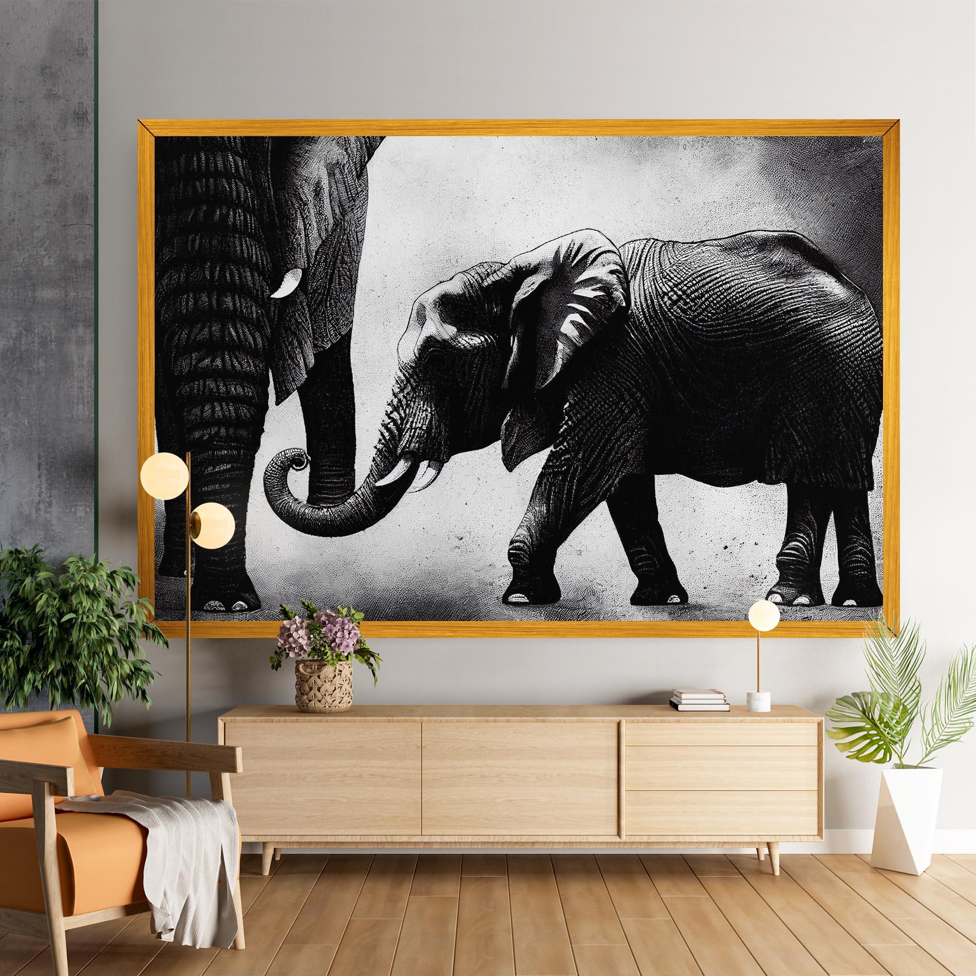 Obraz na Płótnie Baby Elephant mockup 9