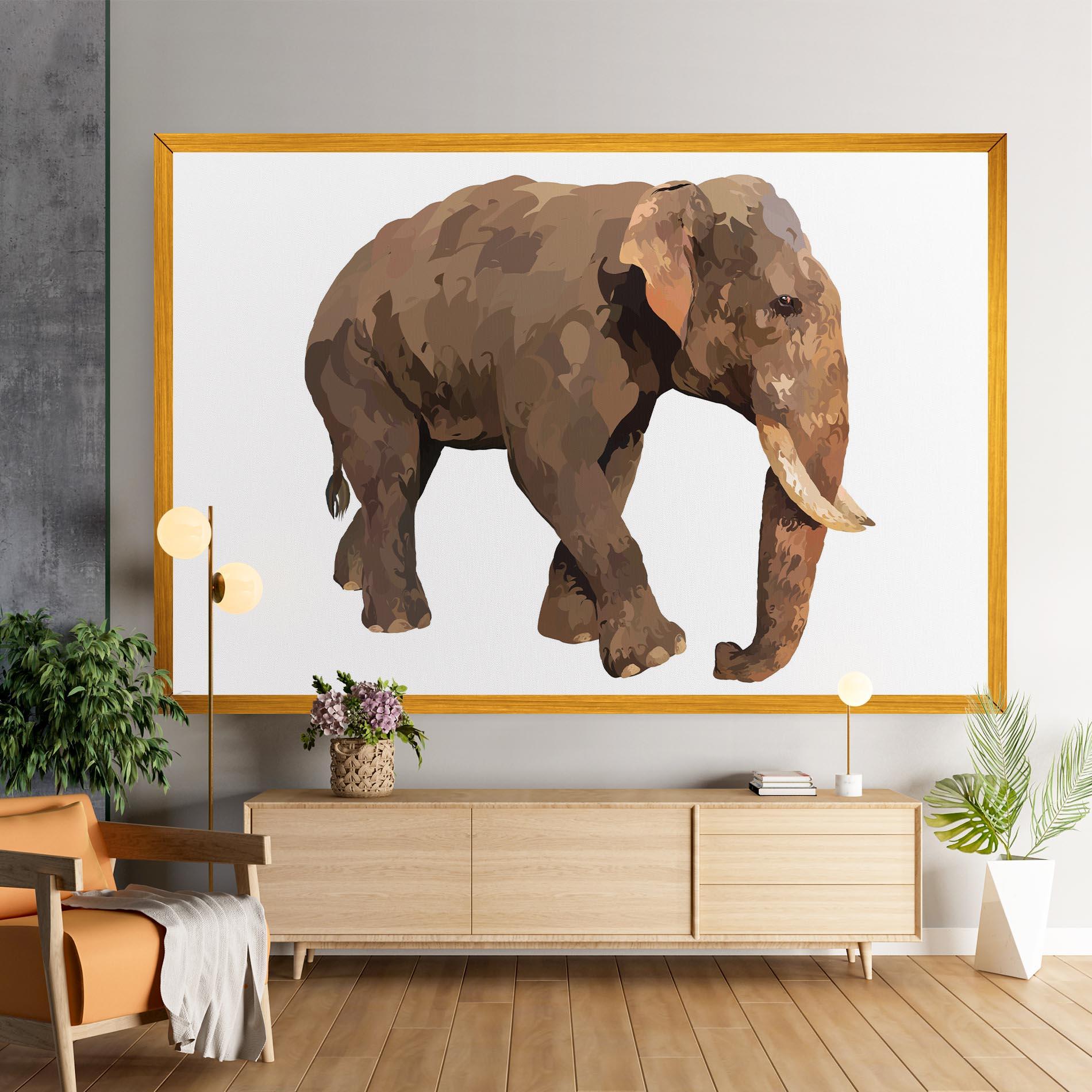 Obraz na Płótnie Brown Elephant mockup 9