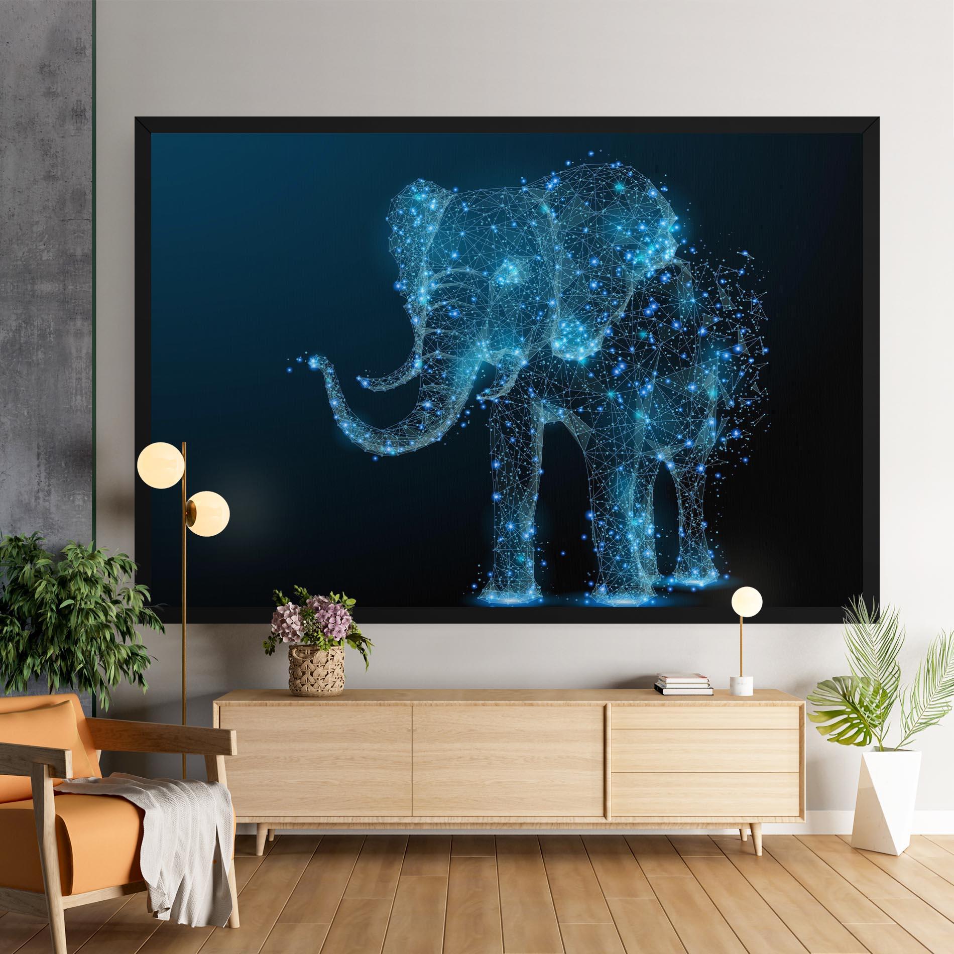 Obraz na Płótnie Digital Elephant mockup 9