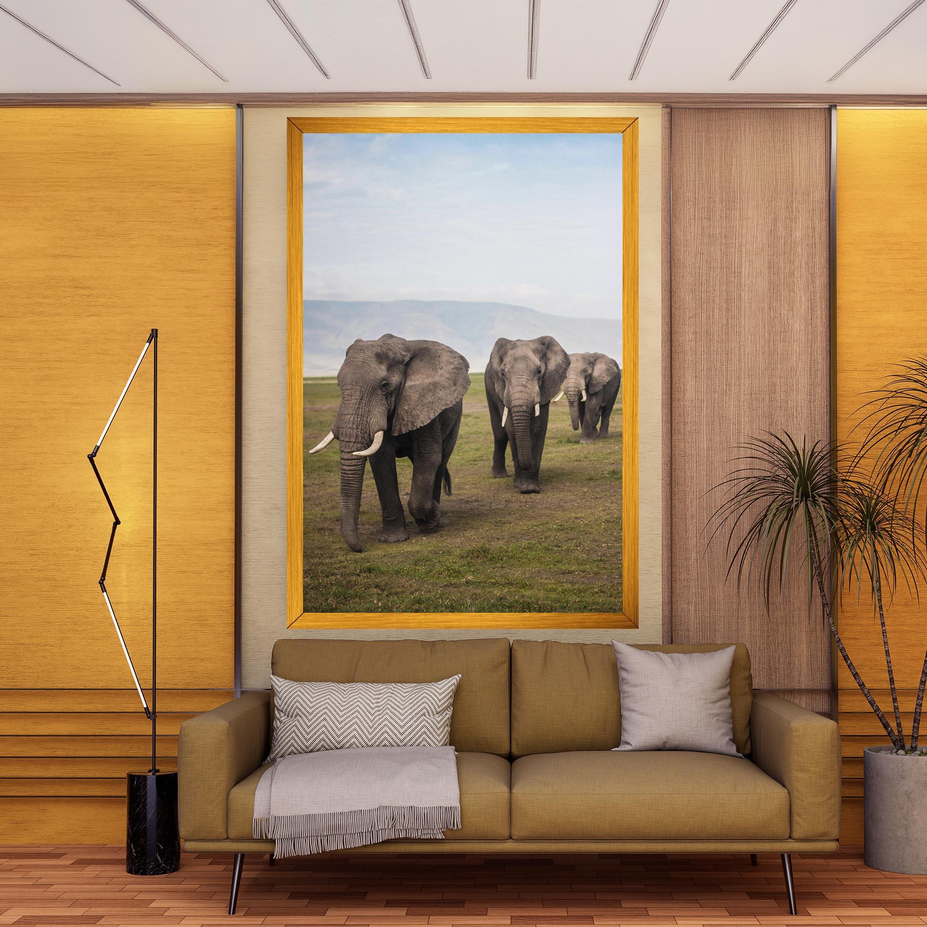 Obraz na Płótnie Elephant Landscape mockup 9