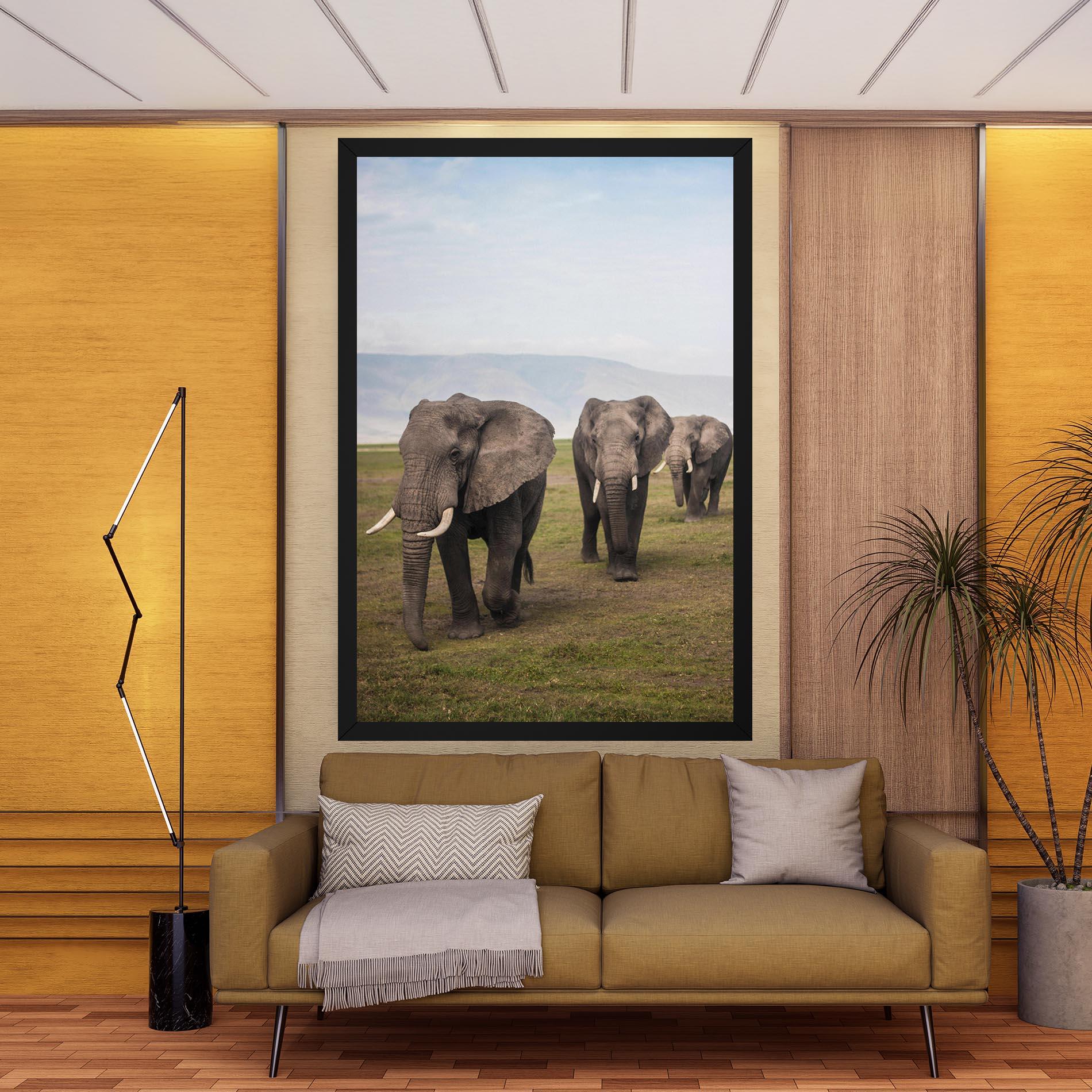 Obraz na Płótnie Elephant Landscape mockup 9