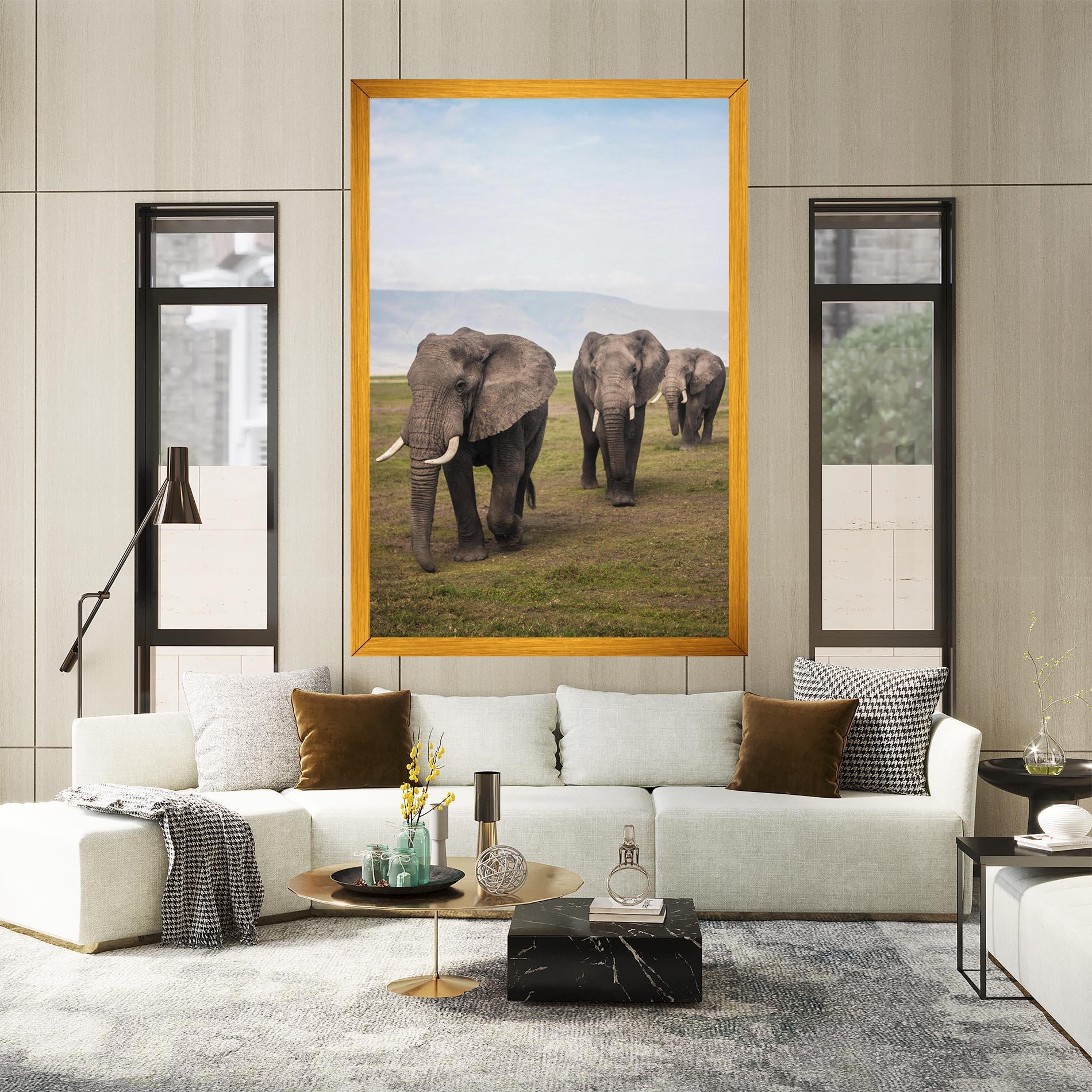 Obraz na Płótnie Elephant Landscape mockup 2