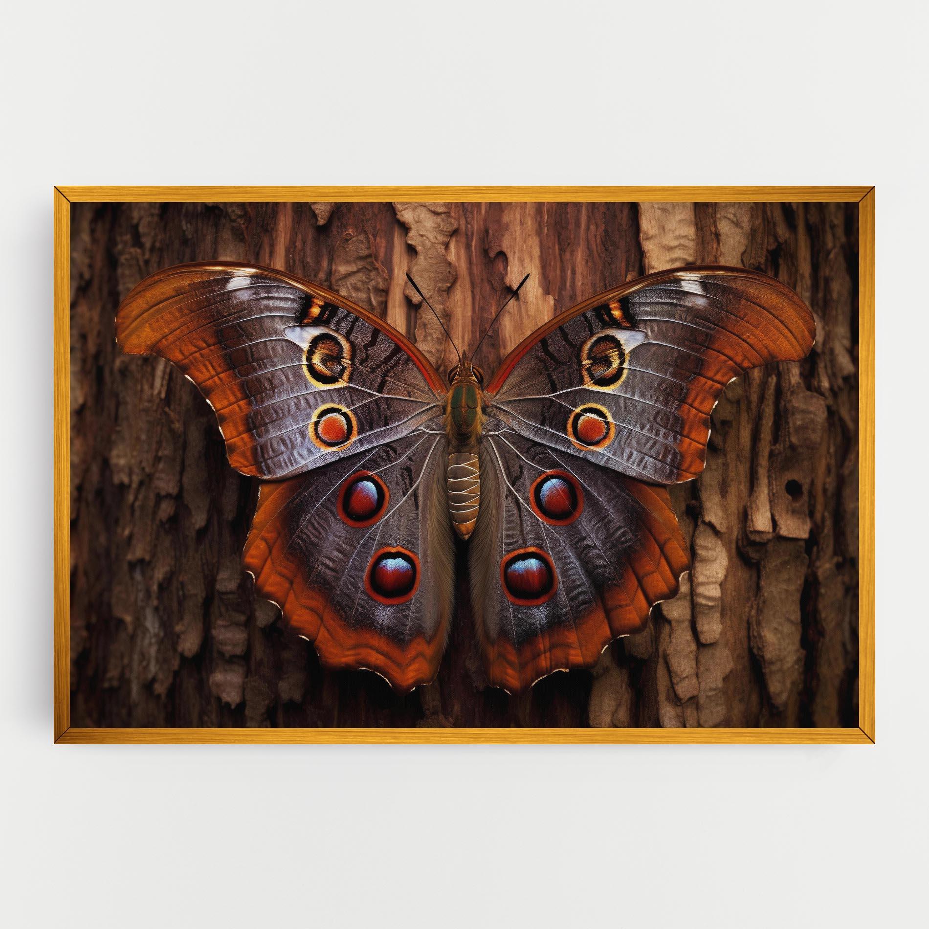 Obraz na Płótnie Brown Eyes Butterfly mockup 0