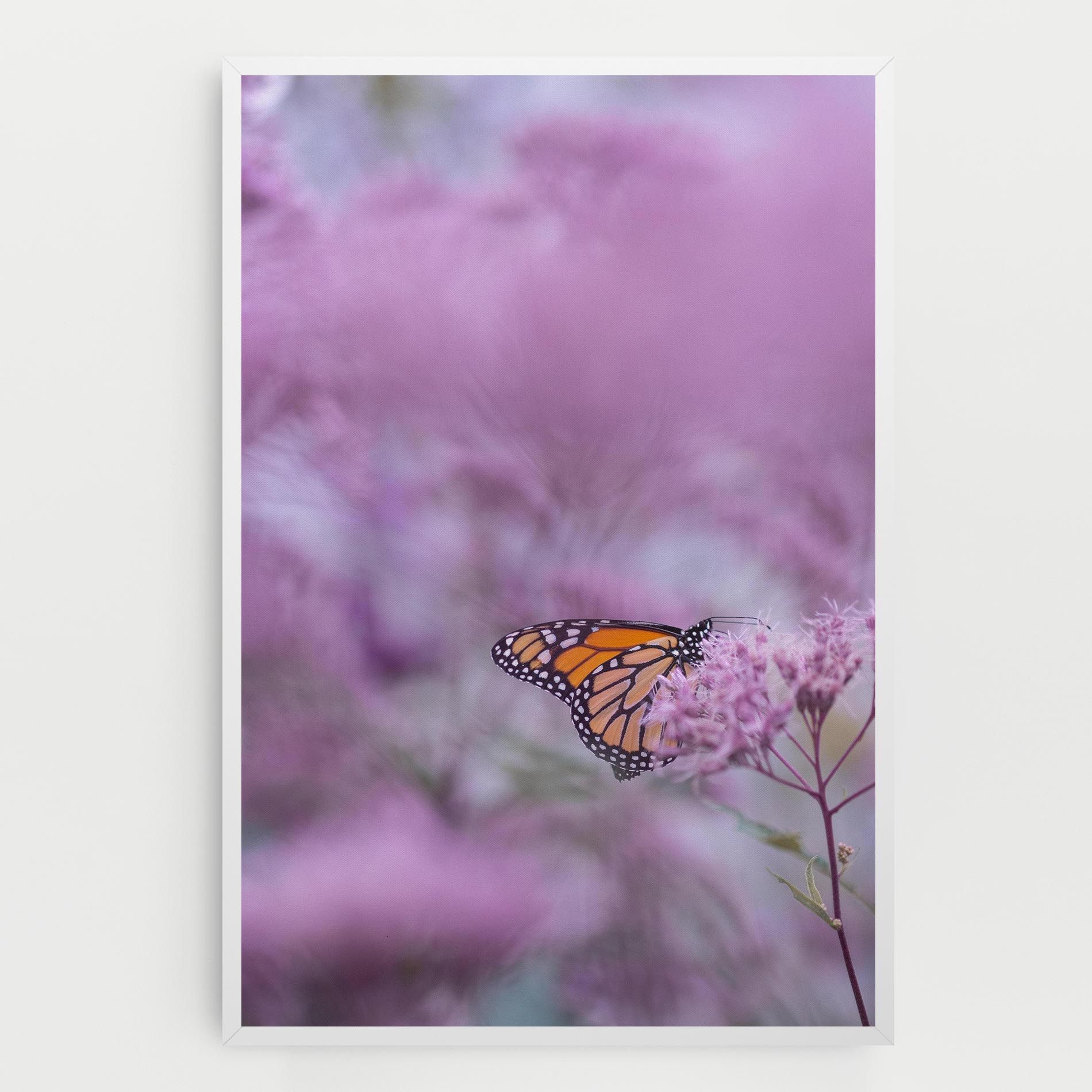 Purple Flower Butterfly mockup 0