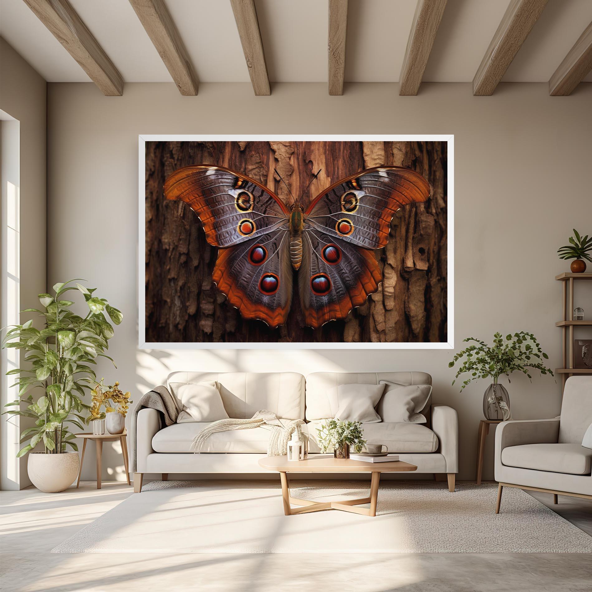 Obraz na Płótnie Brown Eyes Butterfly mockup 6