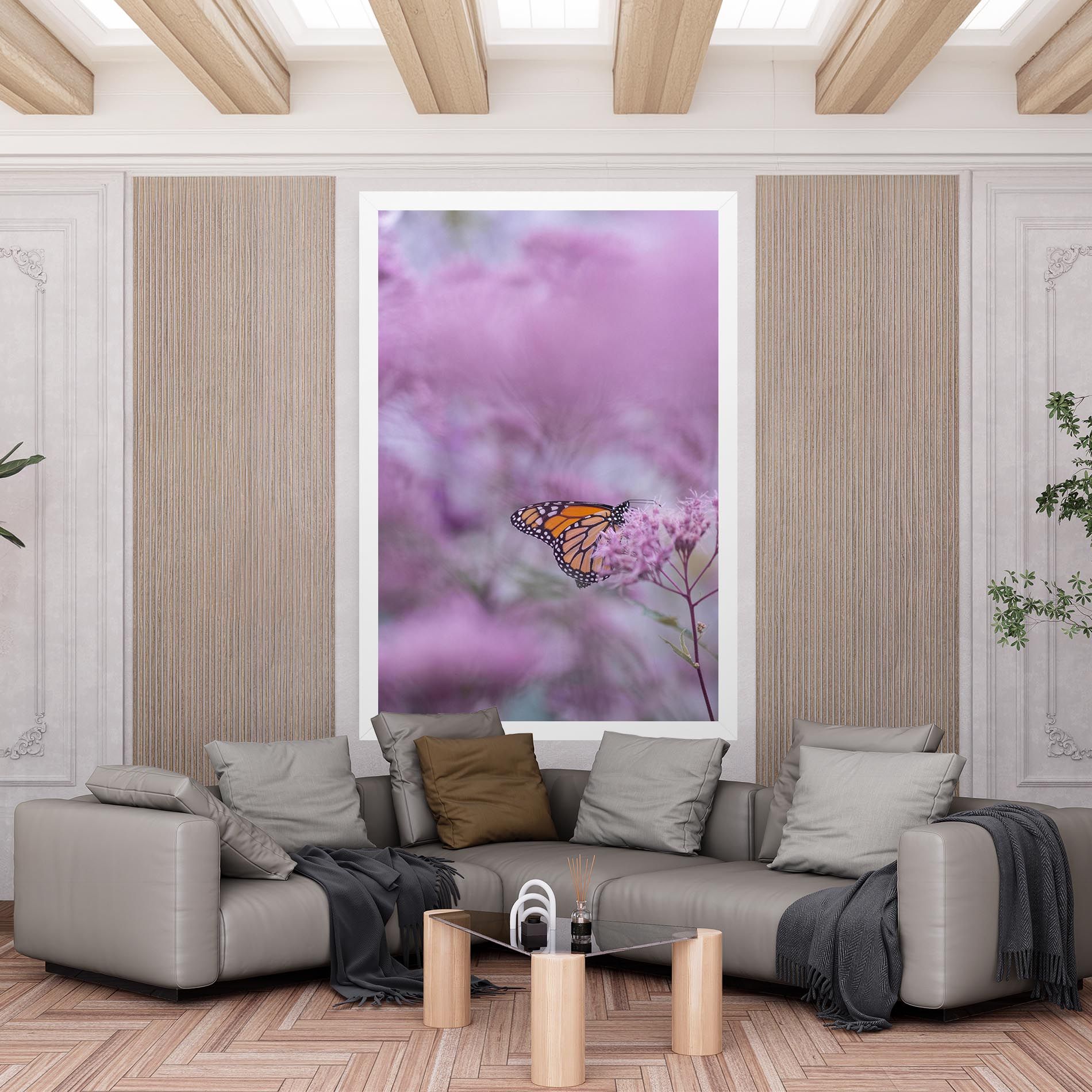 Purple Flower Butterfly mockup 6