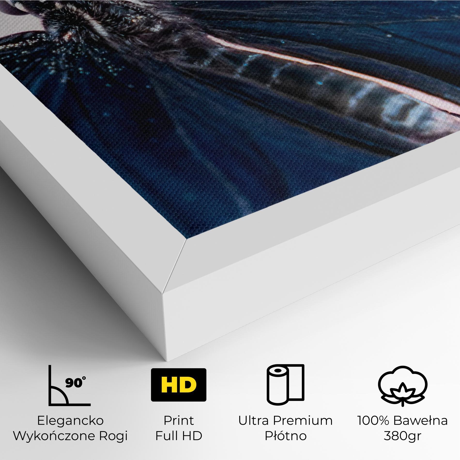 Obraz na Płótnie Blue Butterfly mockup 4