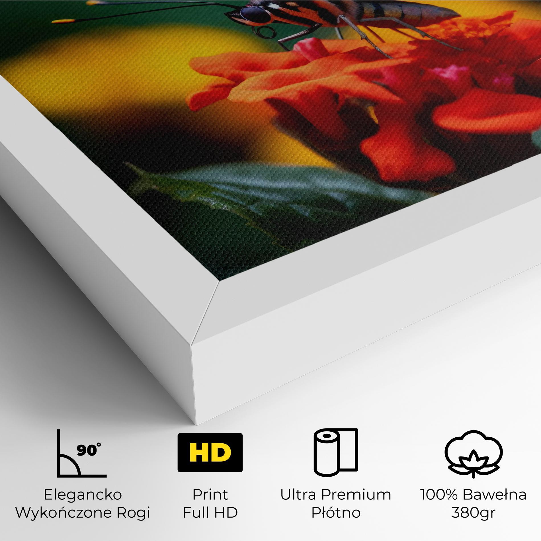 Obraz na Płótnie Blue Red Butterfly mockup 4