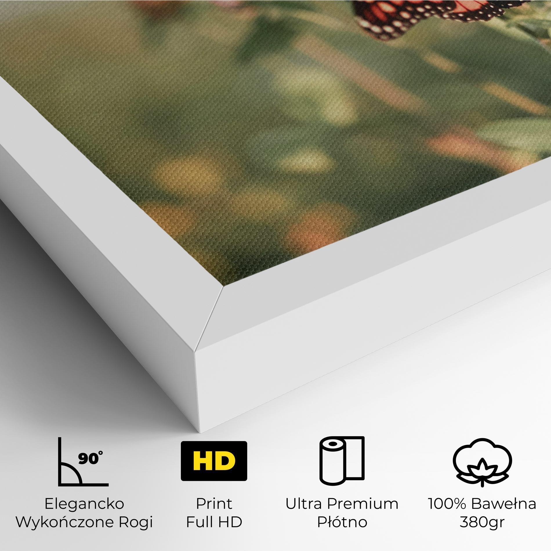 Obraz na Płótnie Light Red Butterfly mockup 4