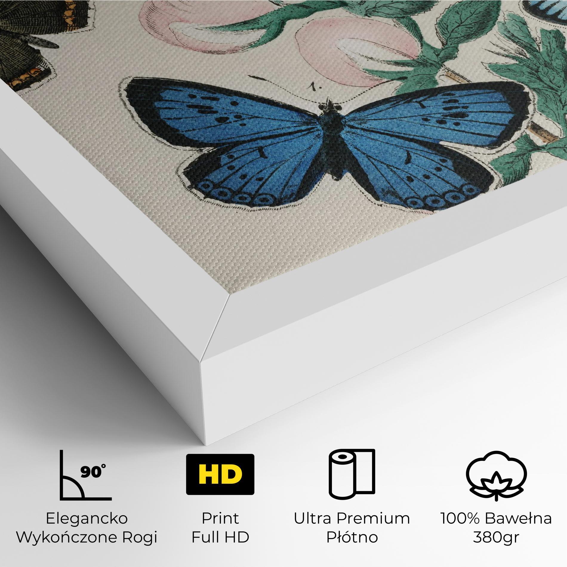 Obraz na Płótnie Moving Butterflies mockup 4